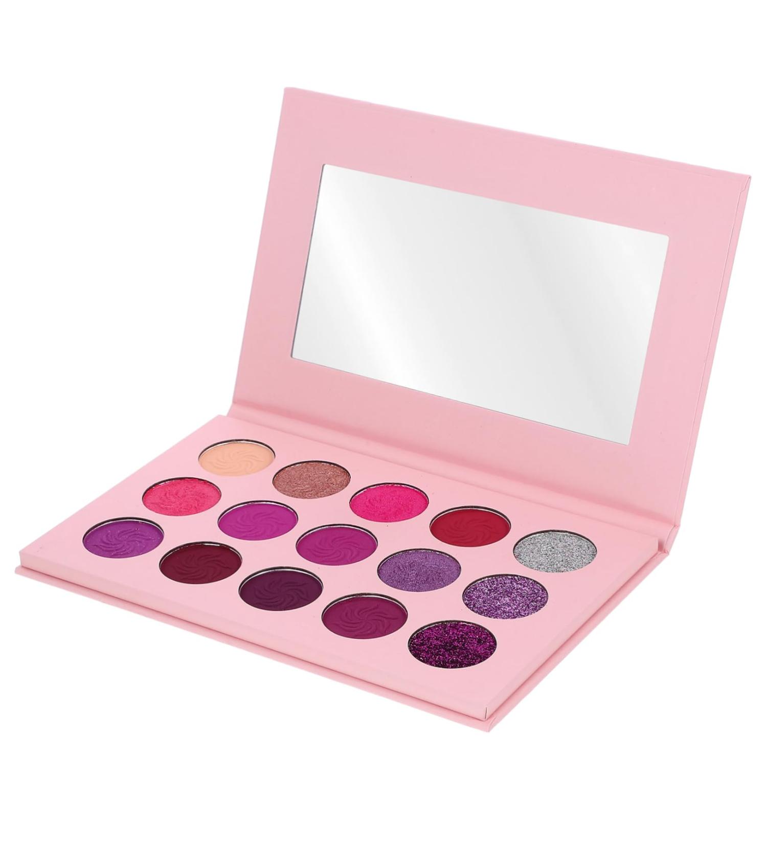Mipcase Eyeshadow Palette 15 Shimmer Eyeshadow Glitter Eye Shadow Makeup Palette Colorful Eyeshadow Cosmetic Set Matte Miss 1 count (Pack of 1) Purple - Buy Online on GoSupps.com