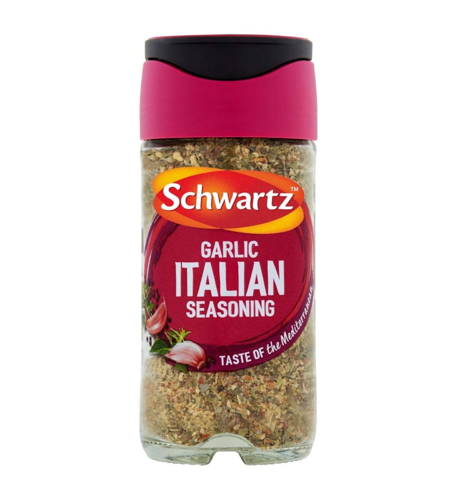 Schwartz Garlic Italian Seasoning 43g - Authentic Blend for Flavorful Dishes - Buy Online on GoSupps.com