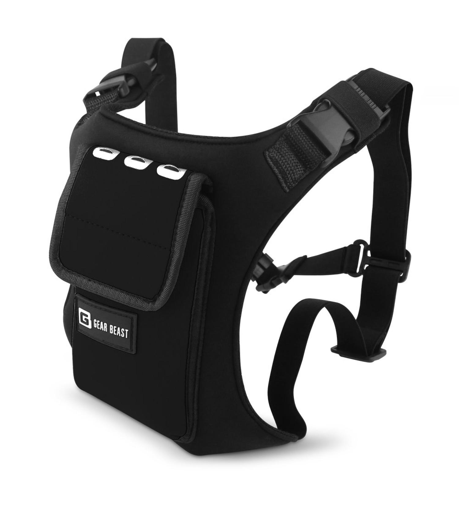 Gear Beast Running Backpack for Men and Women - Lightweight Vest with Phone Holder for Jogging, Hiking, Cycling - Compatible with Most Smartphones, Black - Buy Online on GoSupps.com