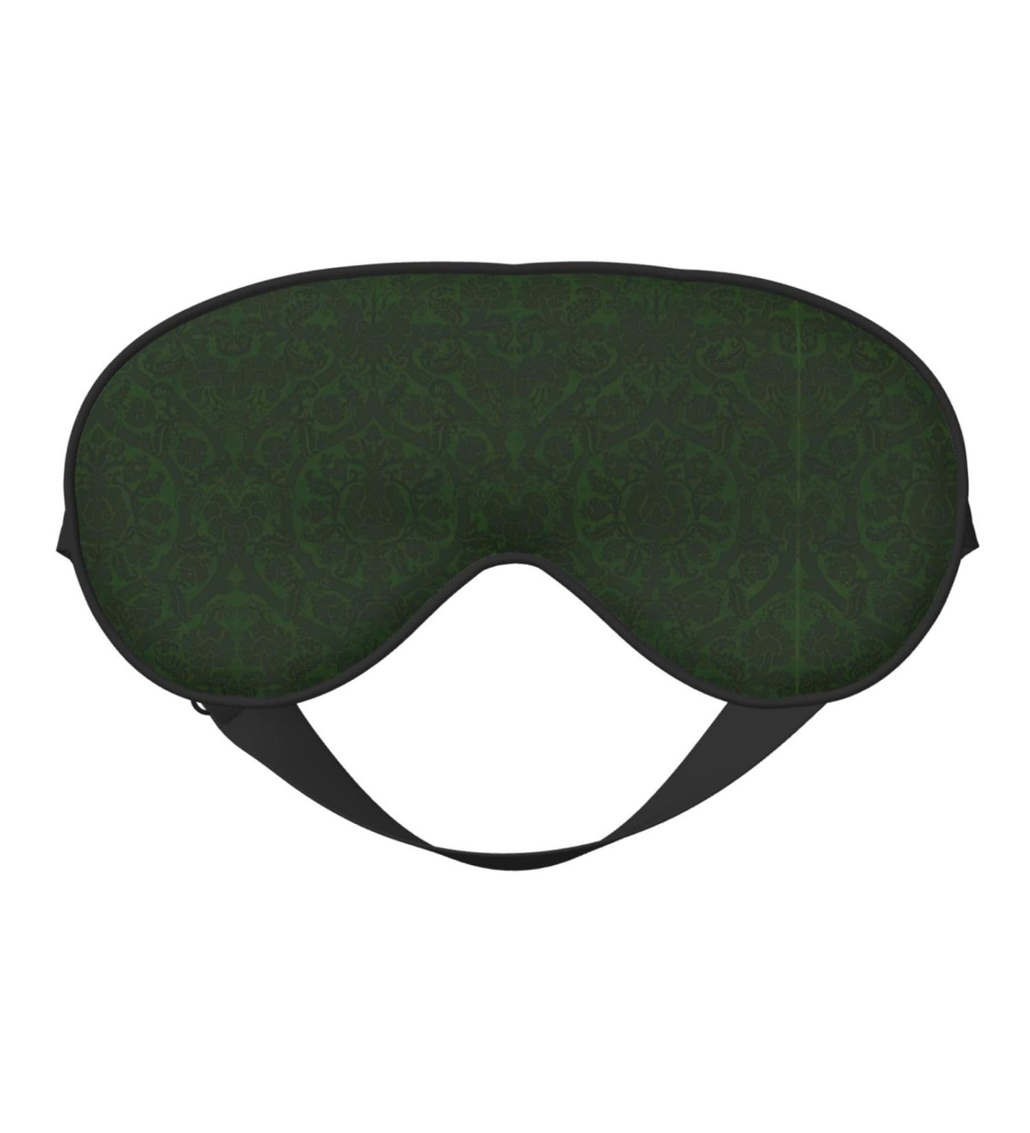 Buy SSIMOO Hunter Green Floral Petals Pattern Sleep Mask - Adjustable Breathable & Fashionable Eye Mask for Comfortable Sleep - International Shipping Available - Buy Online on GoSupps.com