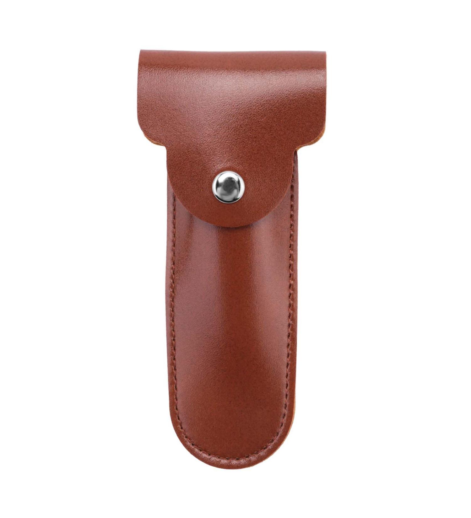 Qtynudy Travel Razor Case - PU Leather Holder for Manual Double Edge Safety Razors | International Shipping - Buy Online on GoSupps.com