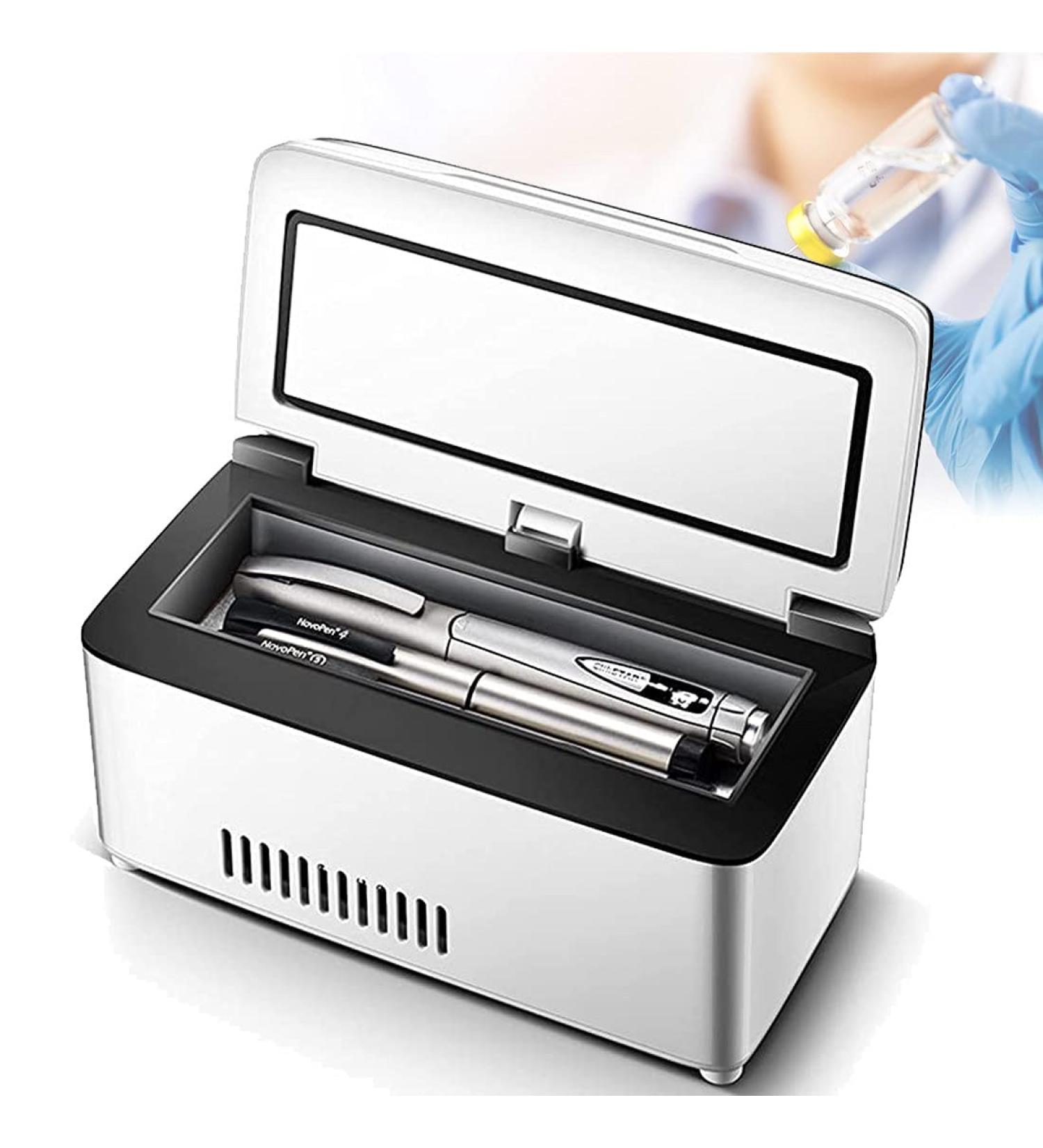 Insulin Pen Carrying Case Portable Medical Cooler Box Rechargeable LCD Display 2-8 Car Insulin Cooler Mini Constant Temperature Refrigerator for Home Car Travel Camping 2*Battery - Buy Online on GoSupps.com