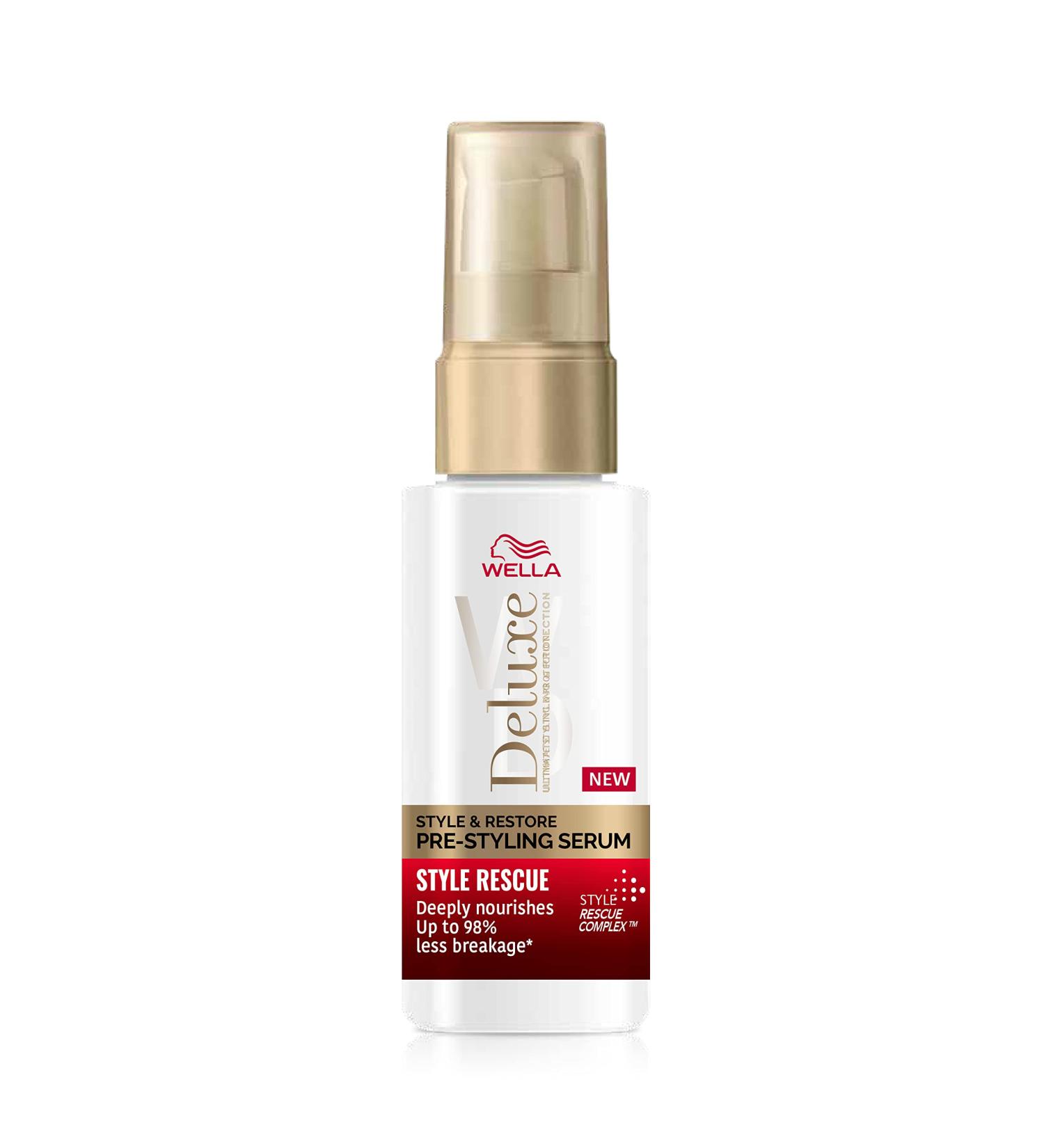 Wella Deluxe Style Rescue Pre-Styling Serum 50ml - Styling Enhancer for Perfect Hair - Buy Online on GoSupps.com