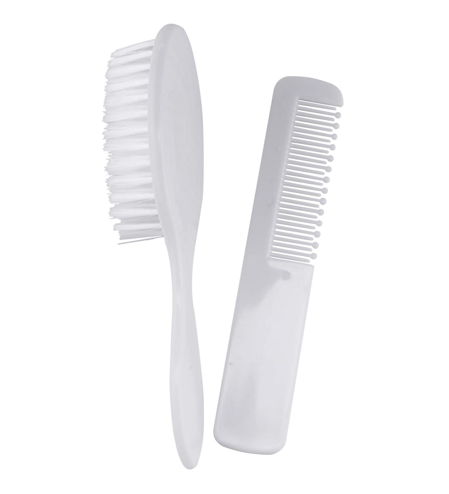 SIGRID Baby Girls White Hairbrush - Newborn Infant Plastic Comb for Gentle Head Massages - Buy Online on GoSupps.com