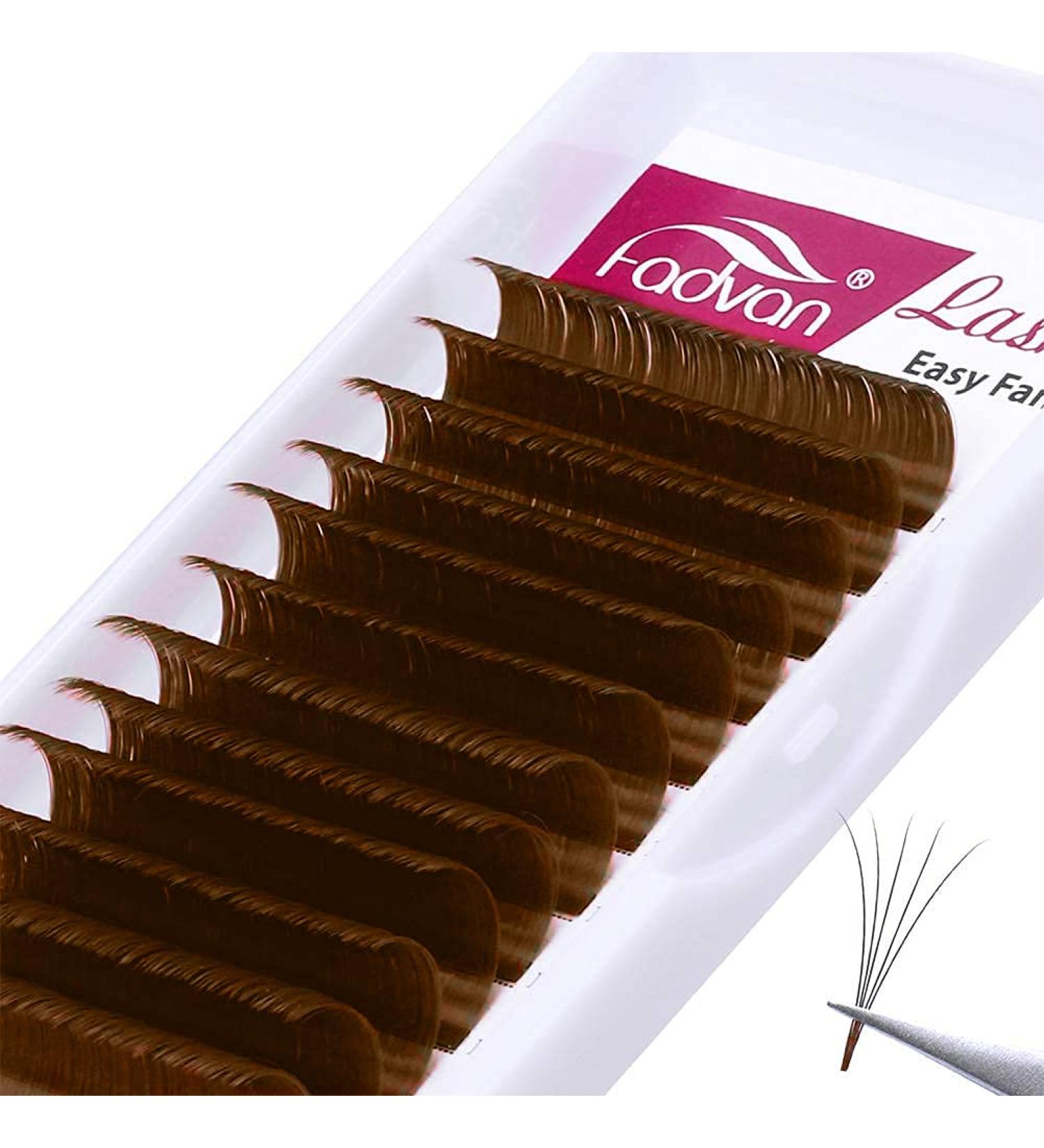 Self-Subject Volume Eyelash Extensions 0.07mm D Color - Easy Fan Lashes Mixed Tray (8-14mm) for Stunning Russian Volume - Buy Online on GoSupps.com