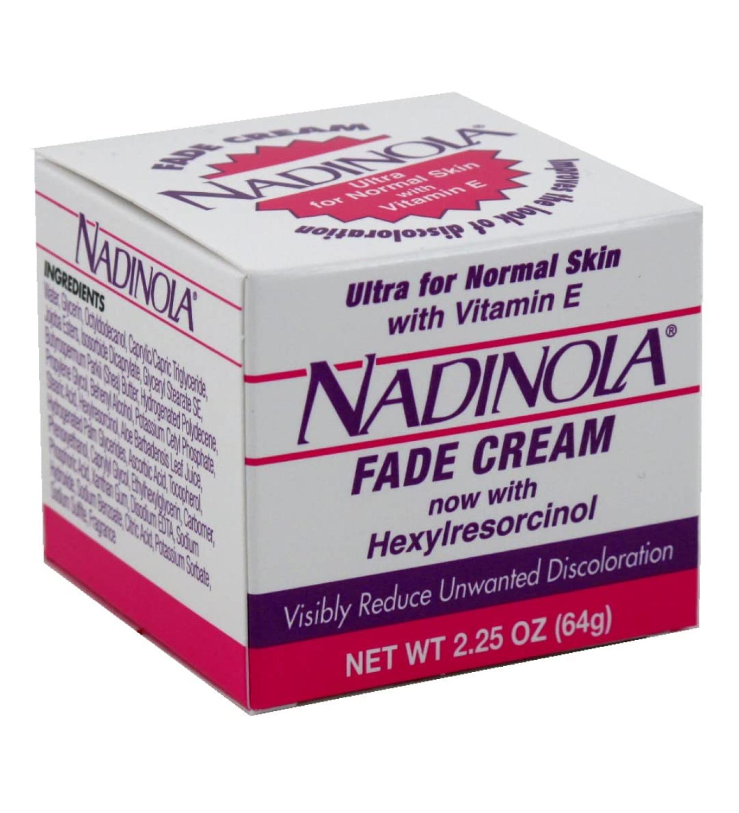 Nadinola Fade Cream for Normal Skin with Vitamin E | Brighten & Even Skin Tone | International Shipping Available - Buy Online on GoSupps.com