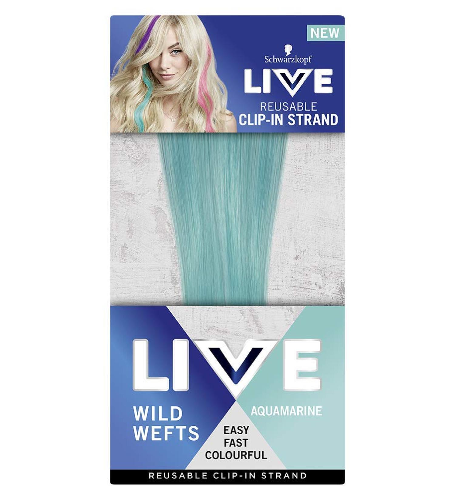 Buy Schwarzkopf Live New Wild Wefts Turquoise Aquamarine - 1 Piece Pack for Vibrant Hair Color | Fast International Shipping - Buy Online on GoSupps.com