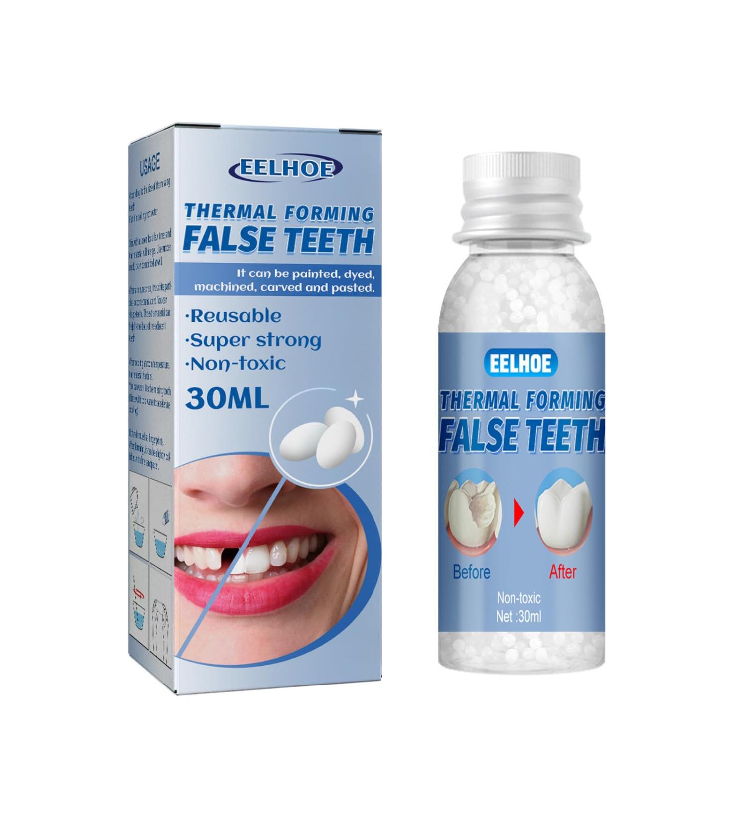INBOLM Moldable False Teeth Filling Kit - Permanent DIY Tooth Repair Solution - Buy Online on GoSupps.com