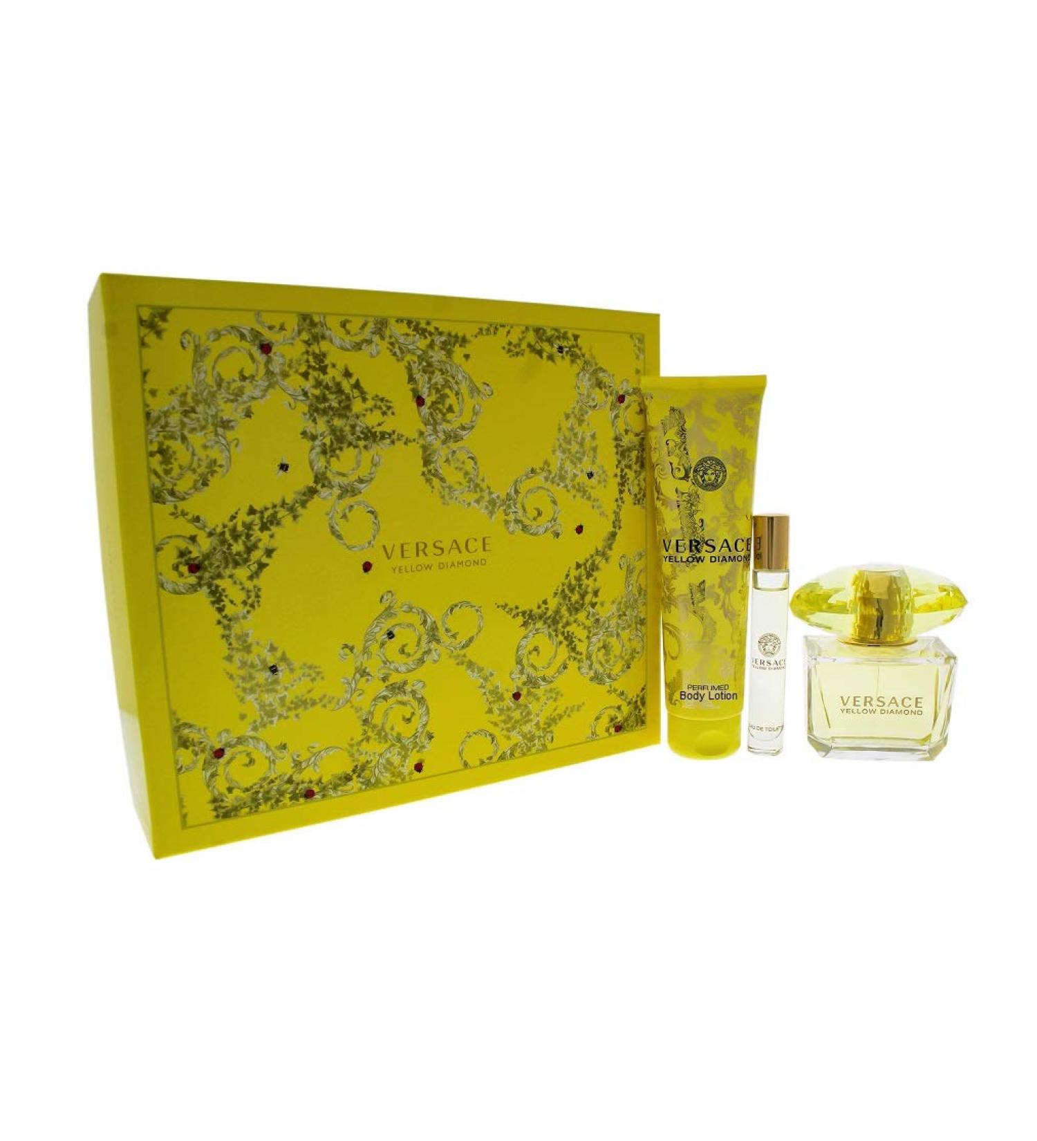 Versace Yellow Diamond 3count 8.33 Ounce (Pack of 1) - Buy Online on GoSupps.com