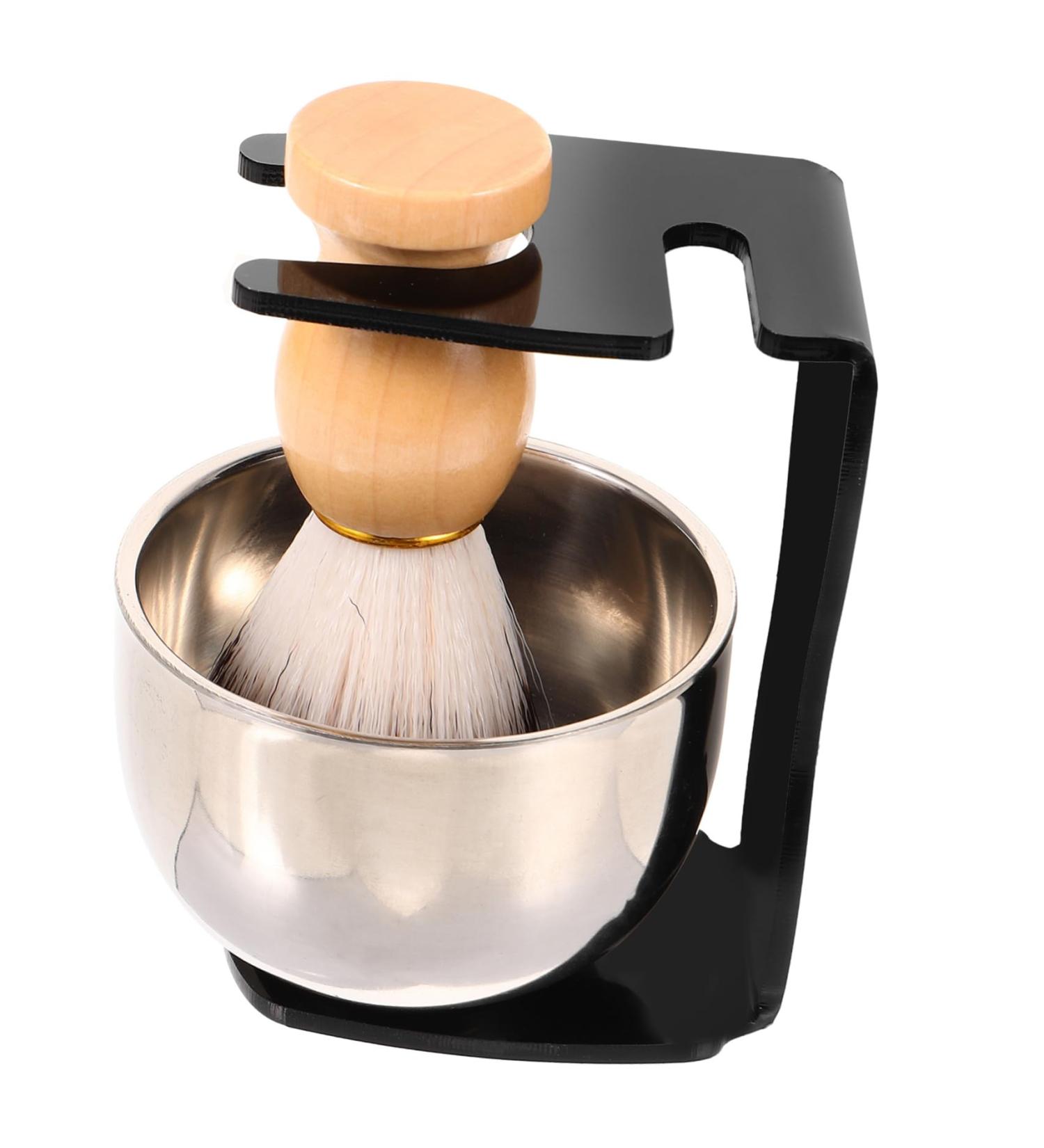 Fomiyes Men's Beard Care Set | Razor Foam Brush Shaving Brush & Bowl | Stainless Steel Shaving Essentials | International Shipping Available - Buy Online on GoSupps.com