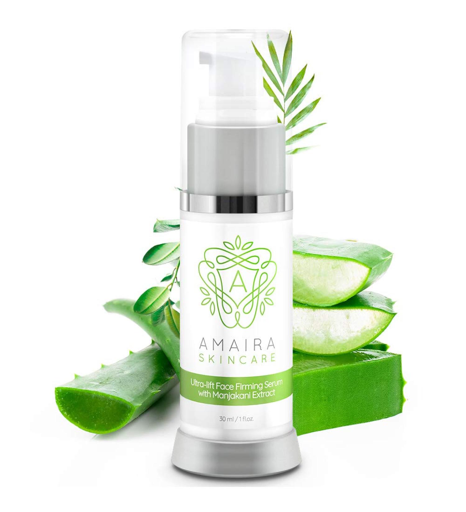 Amaira Ultra-Lift Face Firming Serum | Instant Skin Tightening & Wrinkle Smoothing | Natural Plant-Based Formula for Face Neck & Eyes - 1 fl oz - International Shipping Available - Buy Online on GoSupps.com
