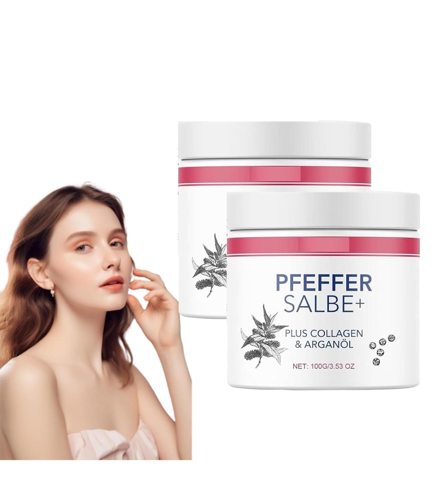 100ml Pepper Ointment Plus | Rich Collagen & Argan Oil Formula for Skin Browning | Active Pepper Ointment (2PCs) - Buy Internationally - Buy Online on GoSupps.com