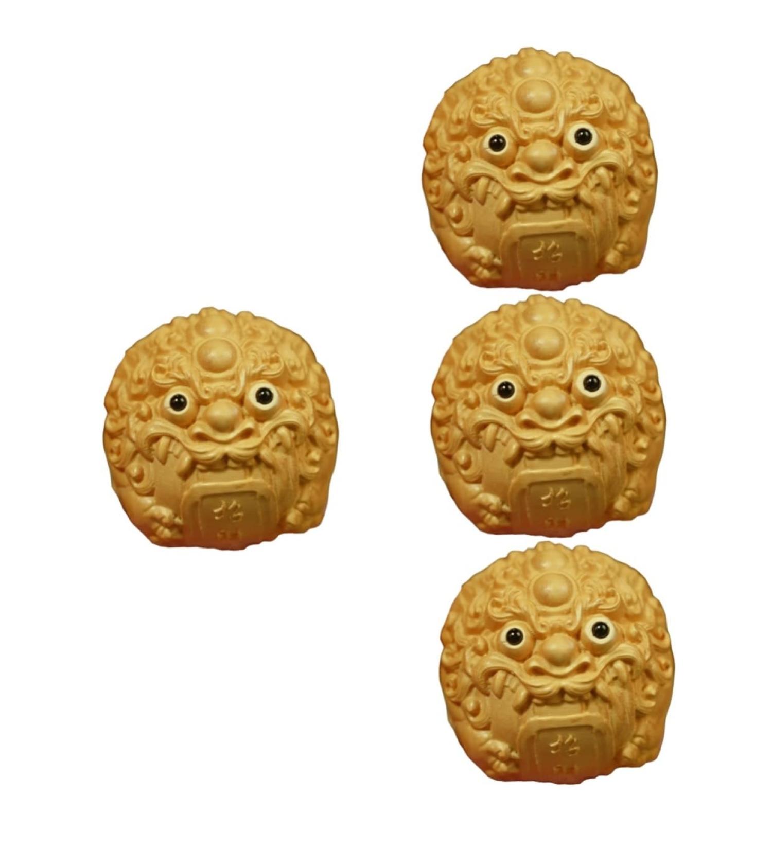 Magiclulu 4-Piece Surface Fitness Ball Set - Hand Exercise & Massage Balls | Reusable Wooden Gymnasium Rolling Tools - Buy Online on GoSupps.com