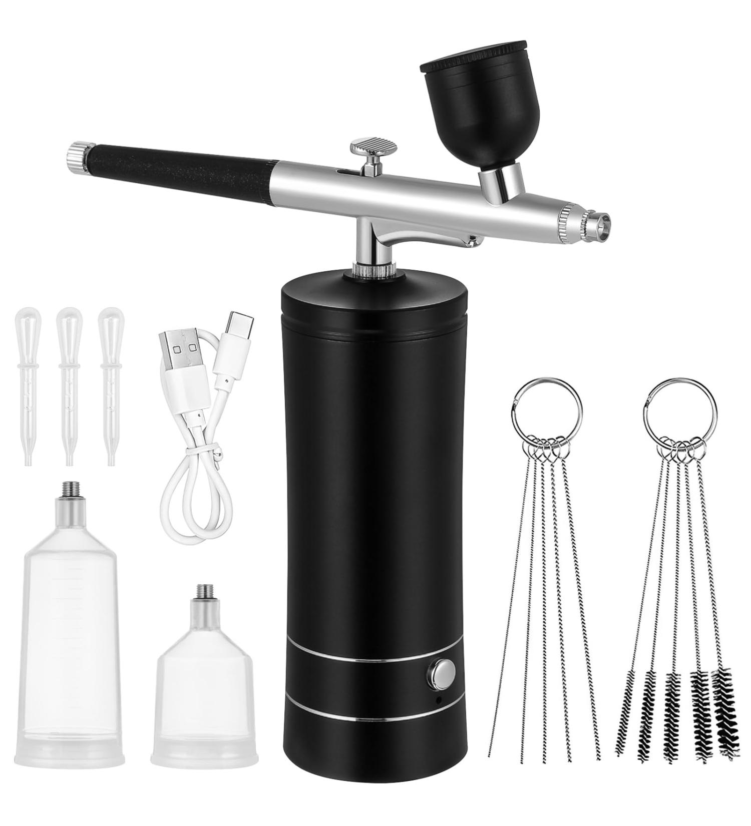 Mikinona 1 Set ( usb) Handheld Cordless Airbrush Air Brush for Nails Compressor Aluminum Alloy - Buy Online on GoSupps.com