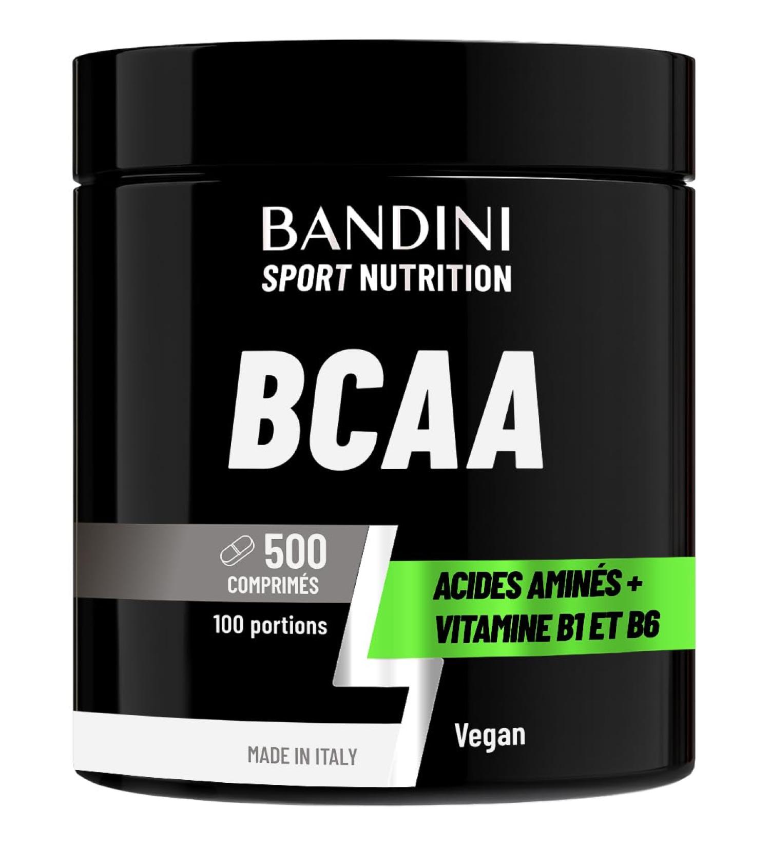  BANDINI Bandini BCAA + Vitamin B1 and B6 | 500 tablets 1000mg | Branched-Chain Amino Acids | Energy and Recovery Support - Buy Online on GoSupps.com