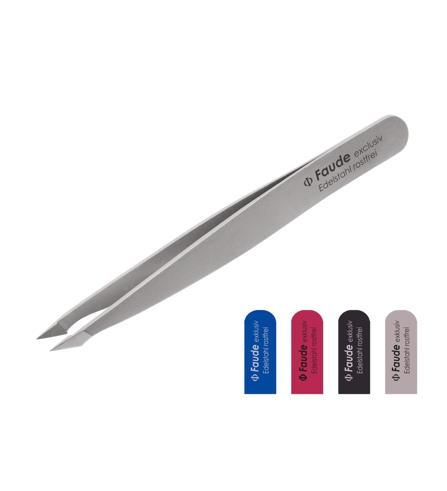 Faude Combination Tweezers - Pointed Splinter & Eyebrow Tweezers for Ingrown Hairs | Stainless Steel Precision Tool - Buy Online on GoSupps.com
