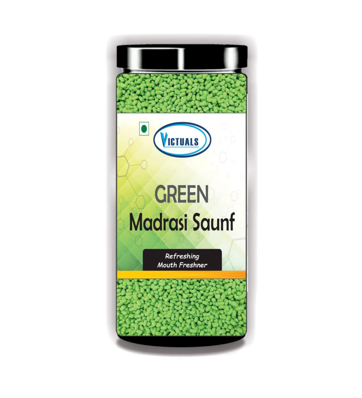 Victuals Green Madrasi Saunf 200gm | Chennai Saunf | Mouth Freshner_Packing May Vary