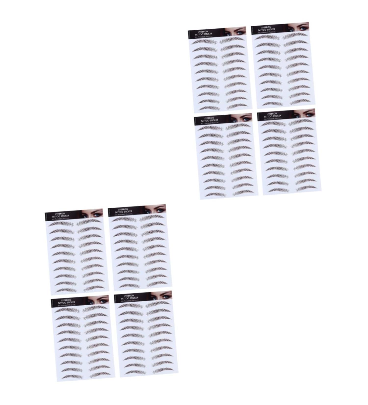 FOMIYES 8 Pcs Eyebrow Stickers Eyebrow Waterproof Brow Shaper False Eyebrows Cosmetics Makeup Tools Hair 4d - Buy Online on GoSupps.com