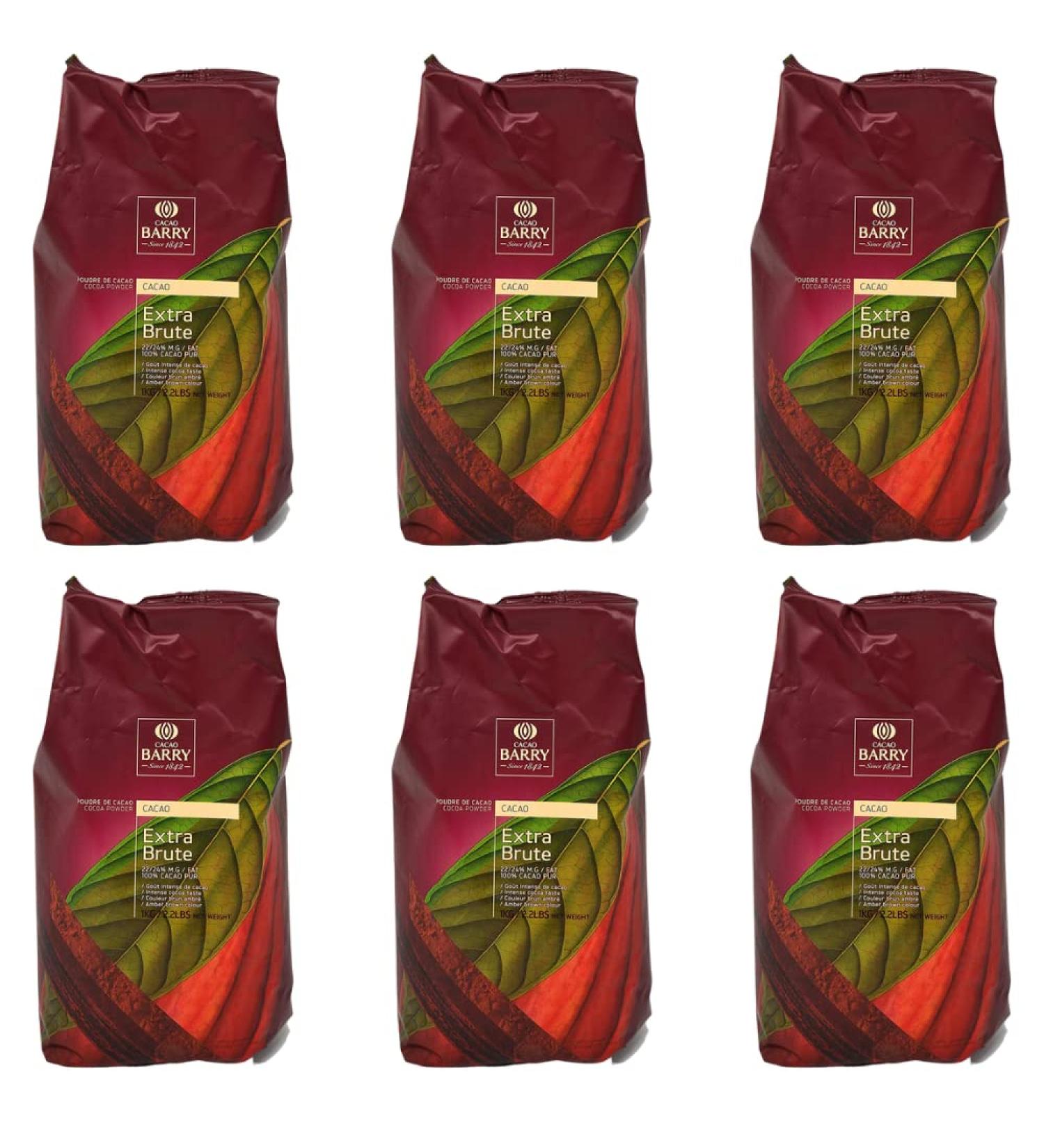 Callebaut Extra Brute Cocoa Powder 1kg x 6 - Buy Online on GoSupps.com