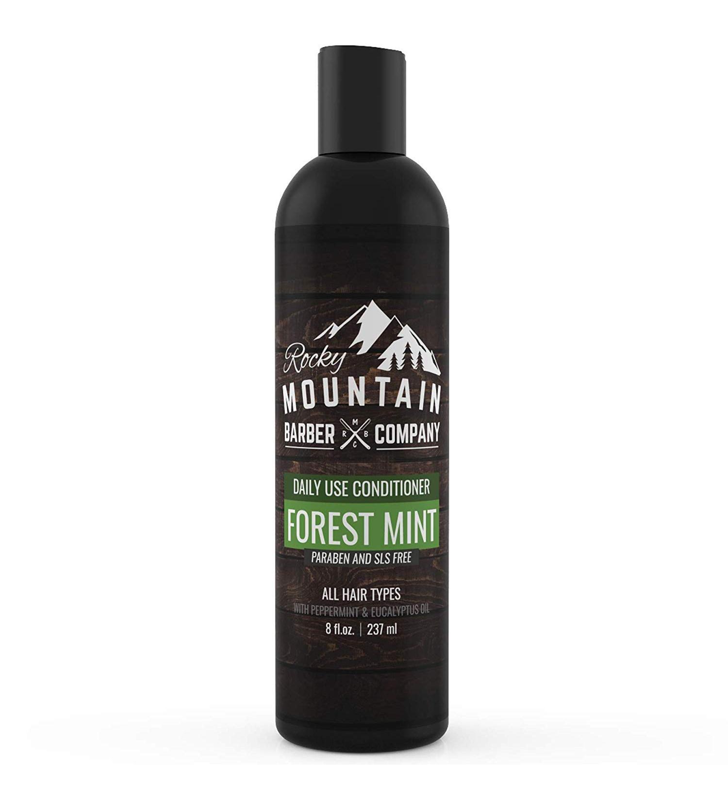 Rocky Mountain Barber Co. Men's Conditioner - Tea Tree Oil & Peppermint - 8oz - Buy Online on GoSupps.com