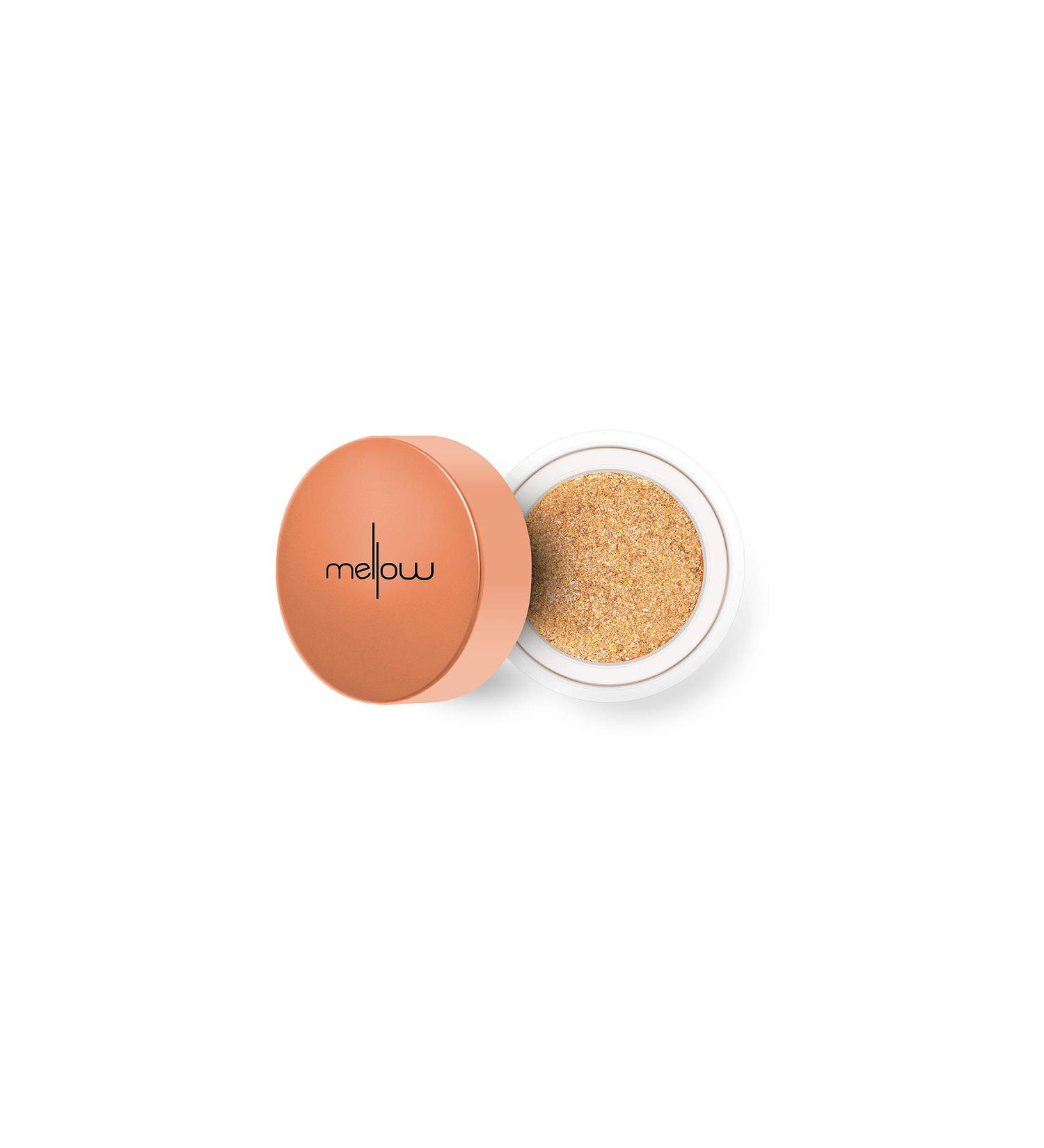 Mellow Cosmetics Glitter Chrome Eyeshadow - Golden Glow | Shop Internationally for Stunning Makeup - Buy Online on GoSupps.com