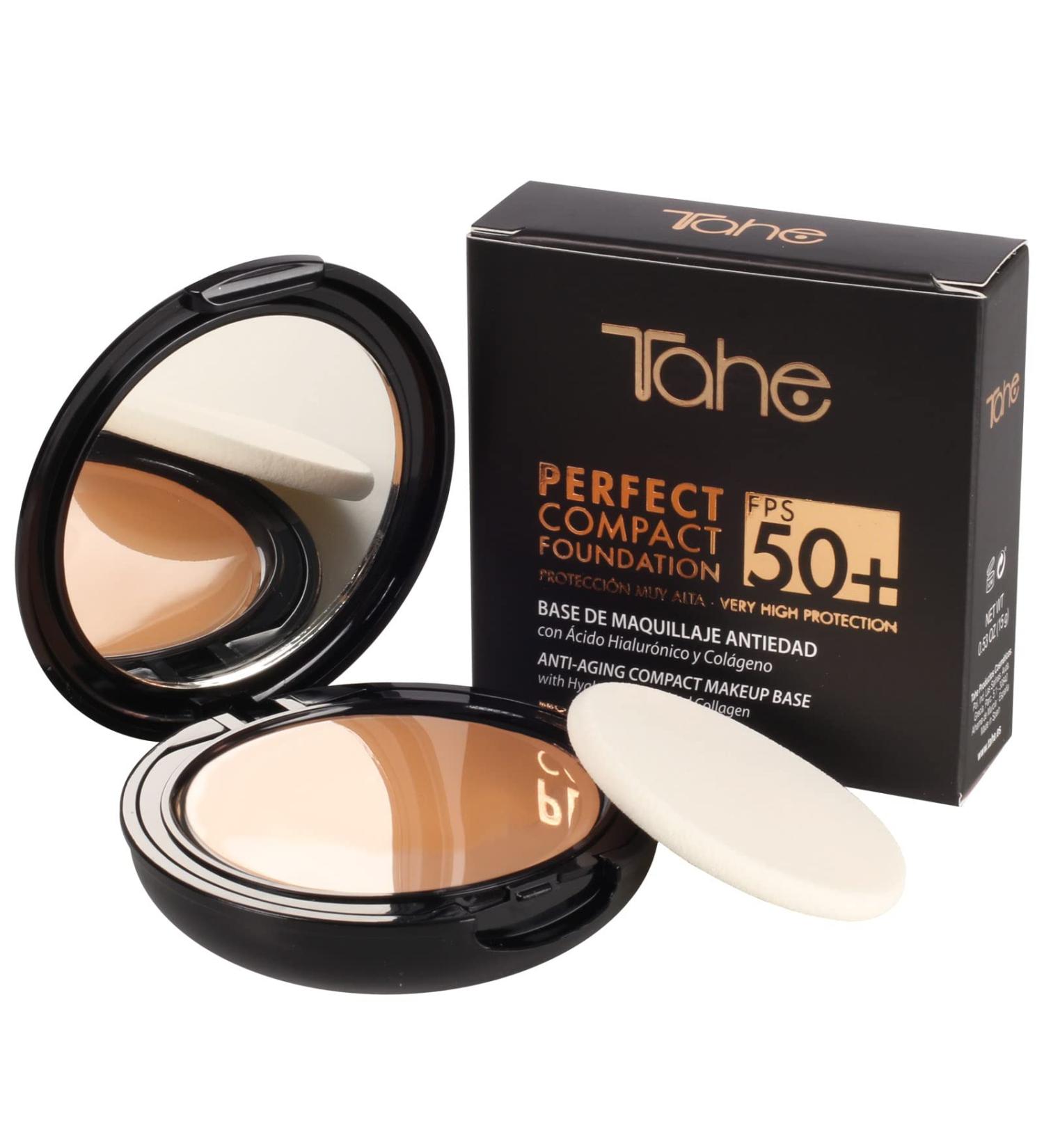 Tahe Compact Foundation Perfect Anti-Aging Makeup Base SPF 50+ 15g (20 Nude) - Buy Online on GoSupps.com