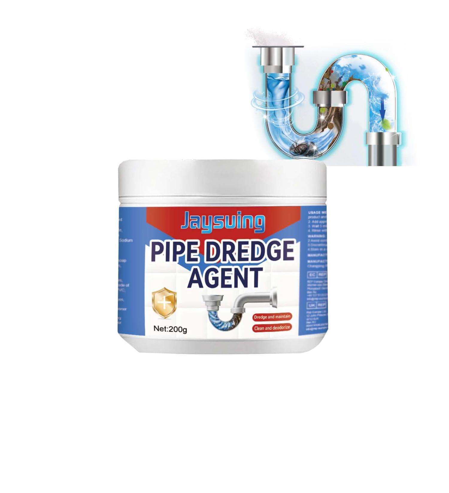 Powerful Pipe Dredge Agent Pipe Dredge Deodorant Sink Drain Cleaner Toilet Pipe Dredging Agent Kitchen Dredging Deodorant Clogged Channel Agent 200g (1pc) - Buy Online on GoSupps.com