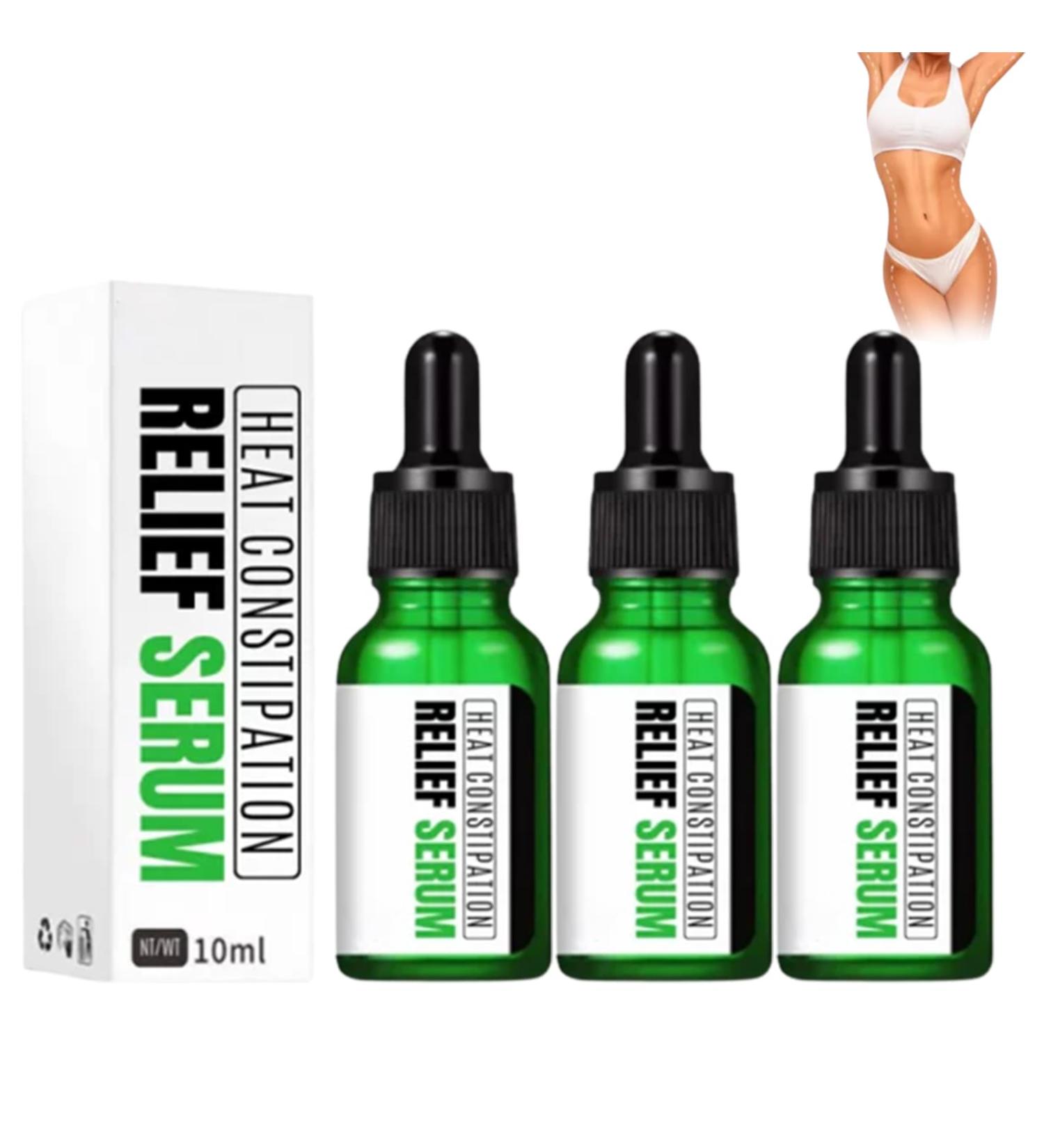 CLOTOX Heat Constipation Relief Serum - Natural Stool Softener for Healthy Digestion - Promotes Constipation and Bloating Relief - 3pcs - Buy Online on GoSupps.com