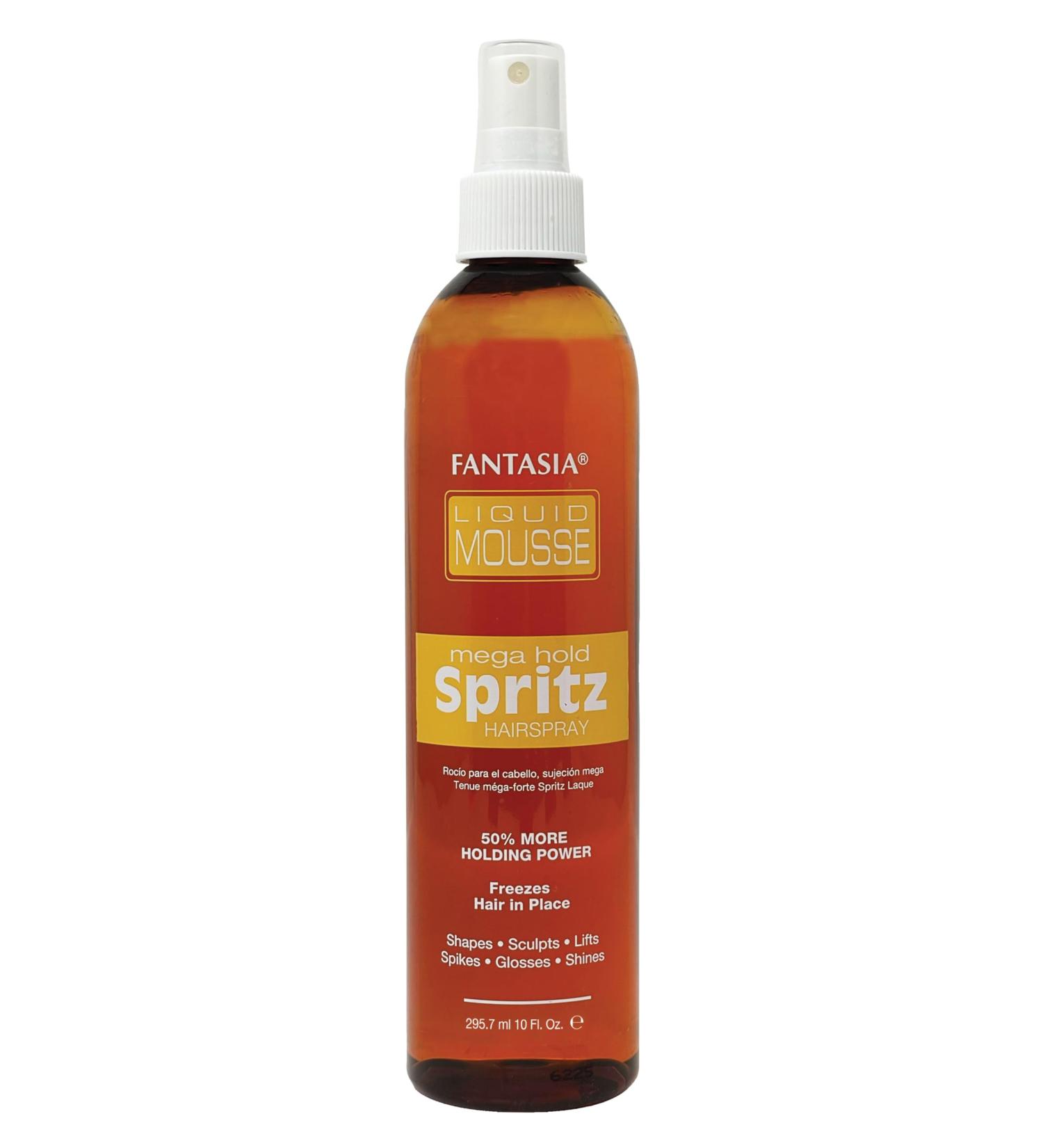 Fantasia Liquid Mousse Spritz Hair Spray Mega Hold 10.0 Fl Oz (Pack of 1) Unscented 10 Fl Oz (Pack of 1)