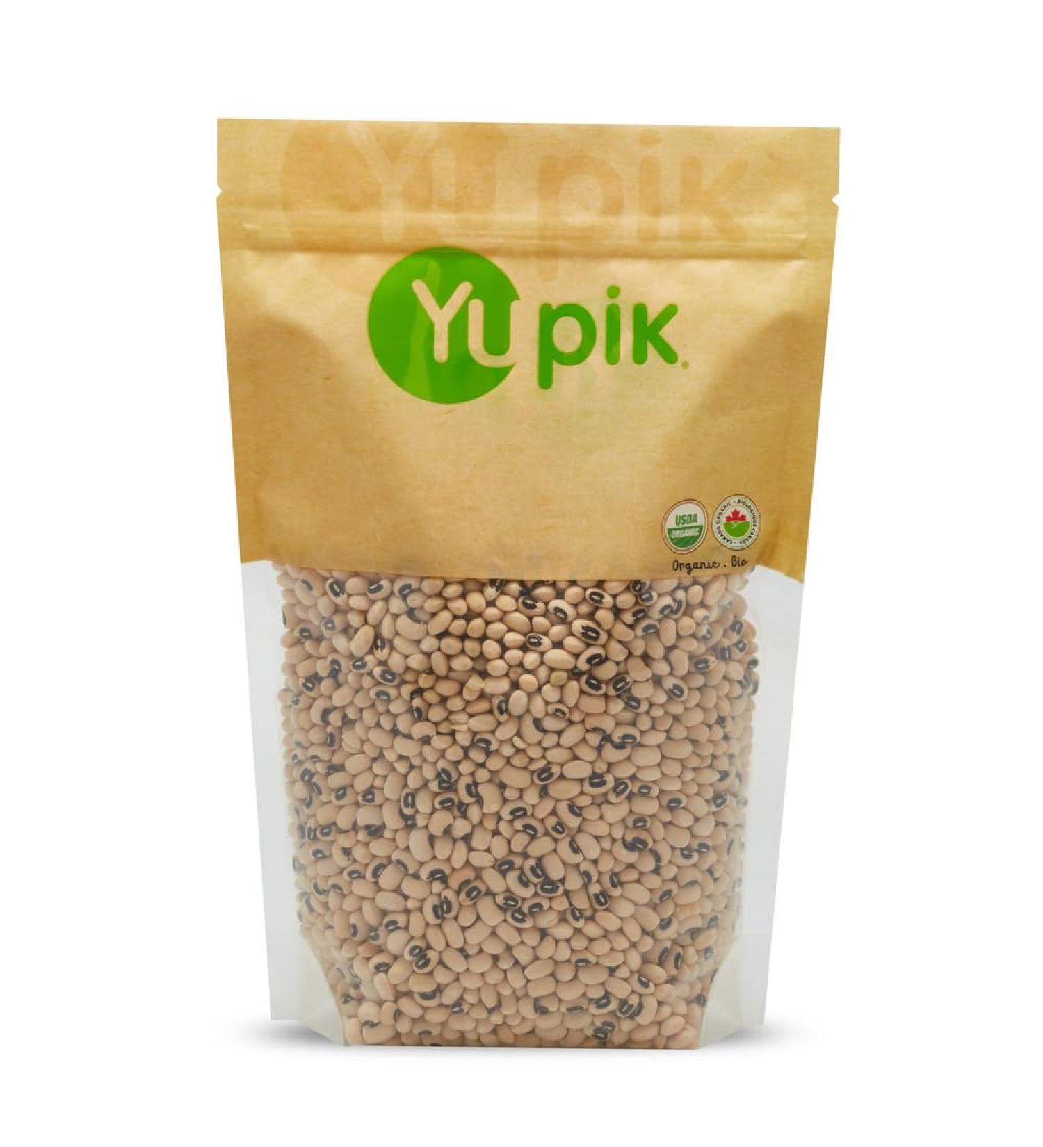 Yupik Organic Black Eyed Beans Non-GMO Vegan Gluten-Free 1 Kg 1 kg (Pack of 1) - Buy Online on GoSupps.com