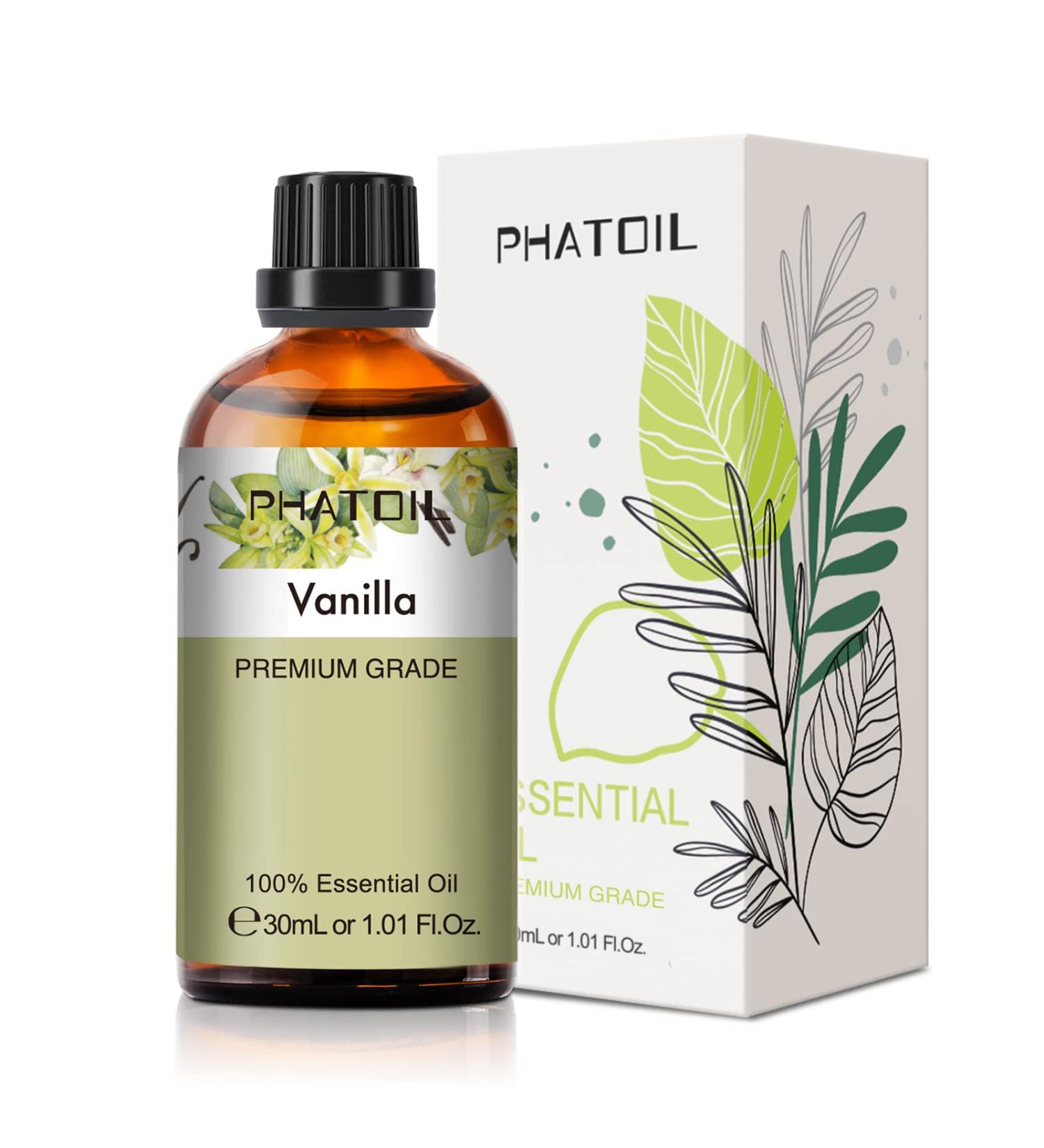 PHATOIL Vanilla Essential Oil 30ML - Pure Grade for Aromatherapy, Diffusers & Candle Making - Buy Online on GoSupps.com
