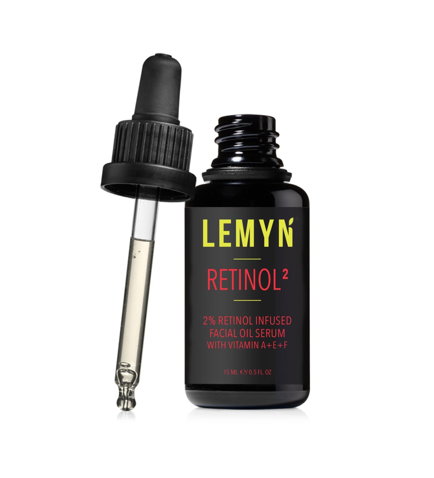 Retinol2 Facial Oil Serum 2% Anti-Aging Hydrating Formula with Vitamins A E & F | 15ml | Freshly Made for Youthful Skin - Buy Online on GoSupps.com