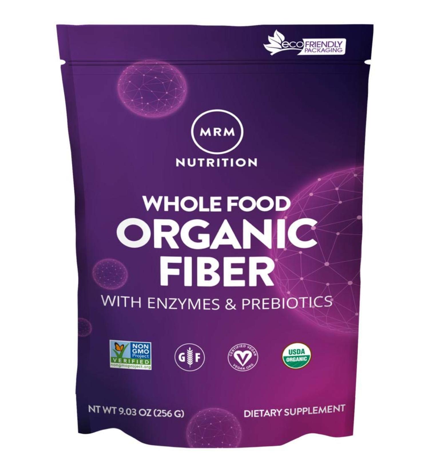MRM Whole Food Organic Fiber with Enzymes & Prebiotics - Unflavored 9.3 oz (256 g) - Buy Online on GoSupps.com