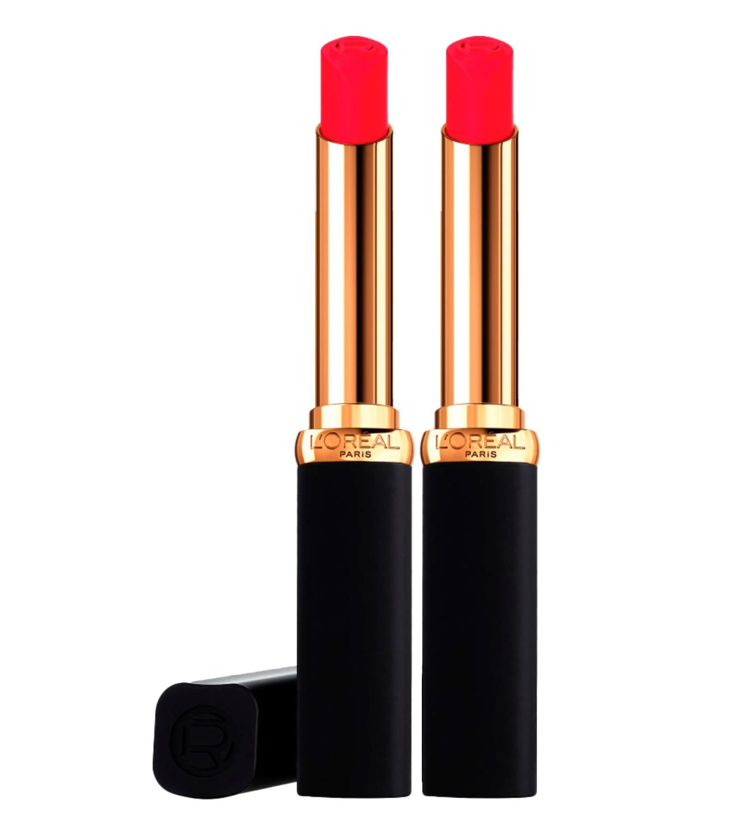  L'Oreal Paris L'Or al Paris Color Riche Colors of Worth Volumizing Moisturizing Lipstick with Hyaluronic Acid and Argan Oil 16H Long-Lasting Matte Finish Shade 100 Pink Worth It - 2 Cosmetics - Buy Online on GoSupps.com