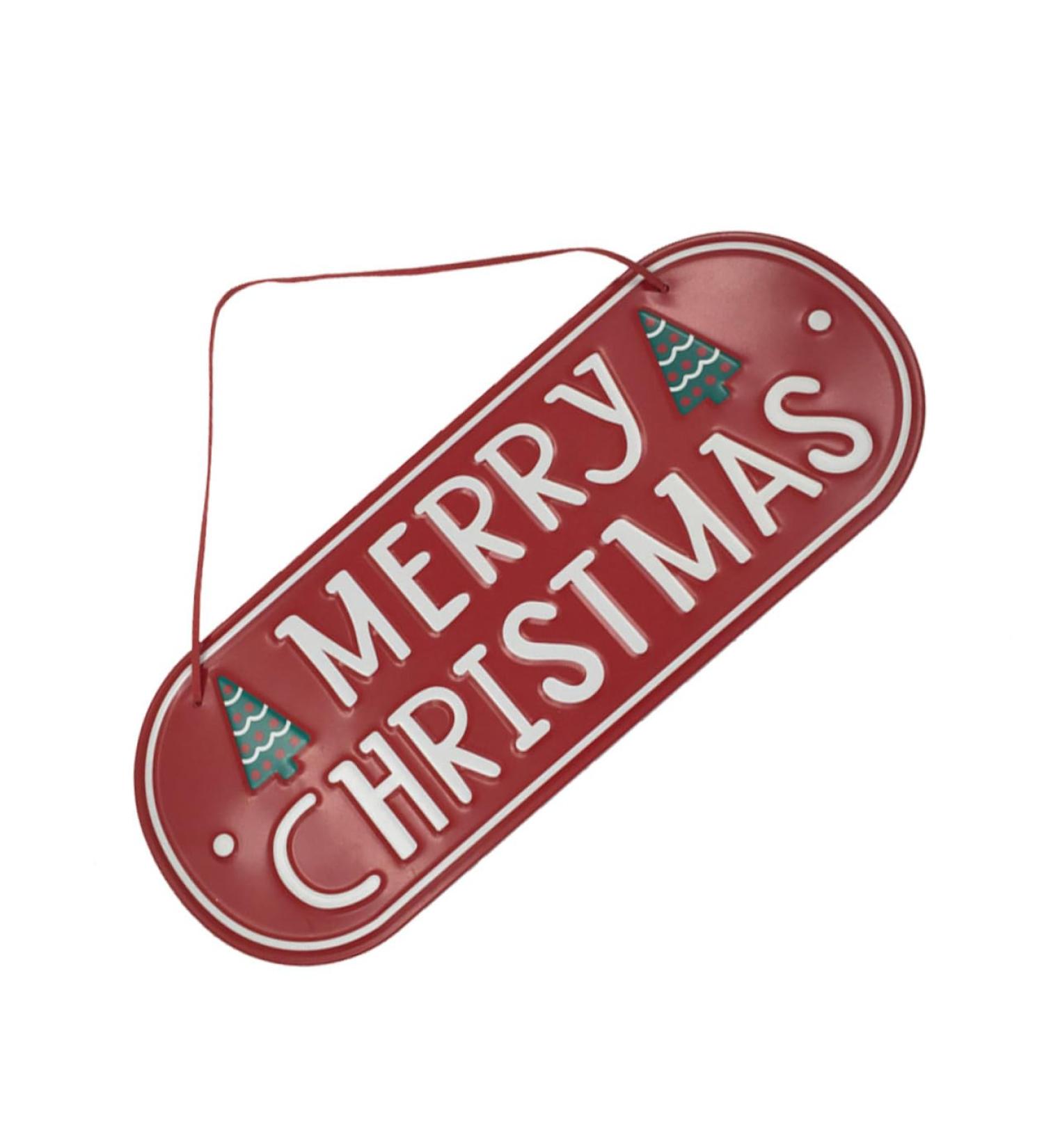 ORFOFE Emblems Ornament Christmas Signs Iron Christmas Door Signs Decorations Decorative Items Window - Buy Online on GoSupps.com
