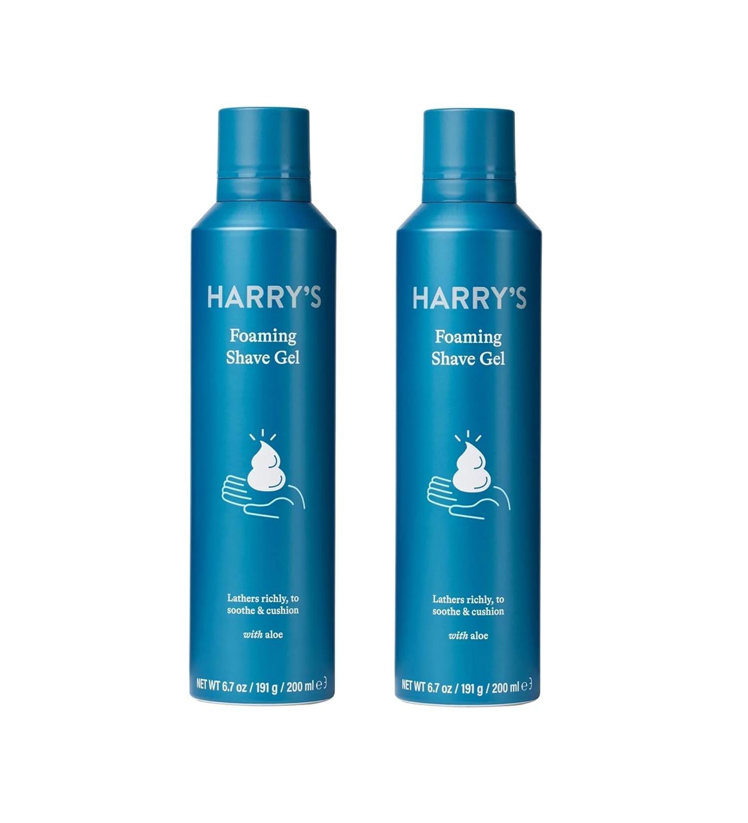 Harrys Men's Foaming Shave Gel - Pack of 2 - 6.7 Oz. - Buy Online on GoSupps.com