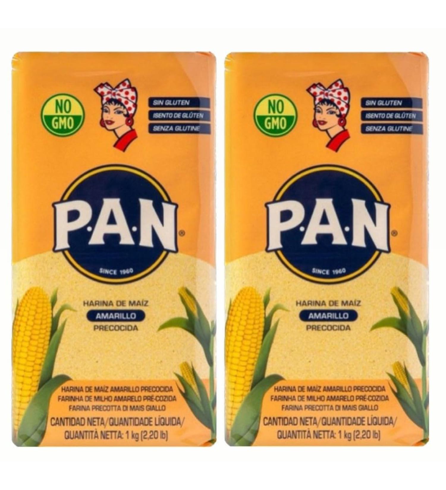 Harina PAN Pre-Cooked Yellow Maize Meal - 1kg (Pack of 2) - Buy Online on GoSupps.com