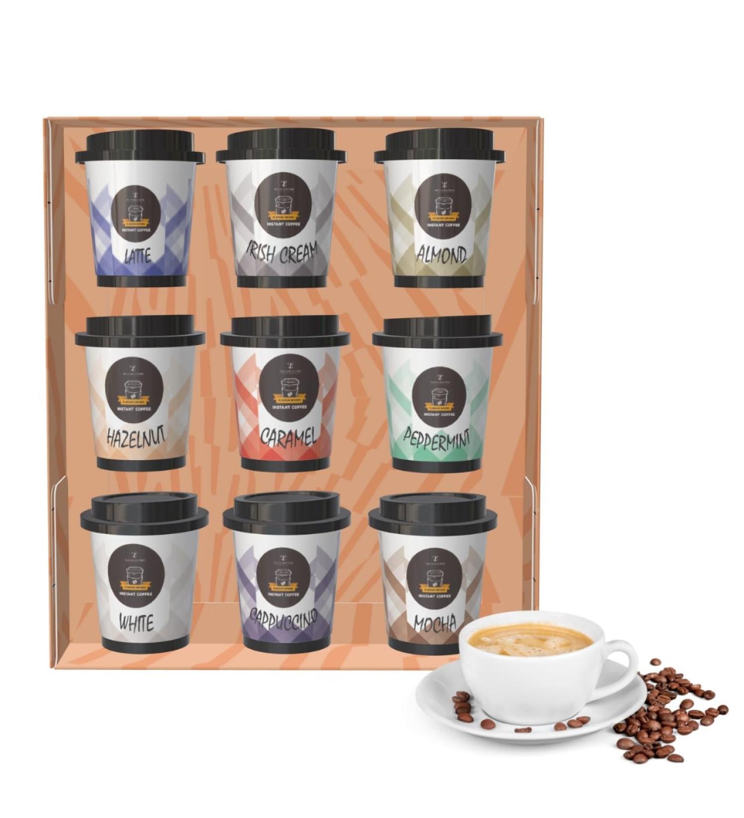 Coffee Gifts For Women - Instant Coffee Gift Set 9 Pack Coffee Travel Cup Mens Gifts For Christmas Coffee Selection Gift Set for Coffee Lovers Christmas Gifts For Women & Men - Buy Online on GoSupps.com