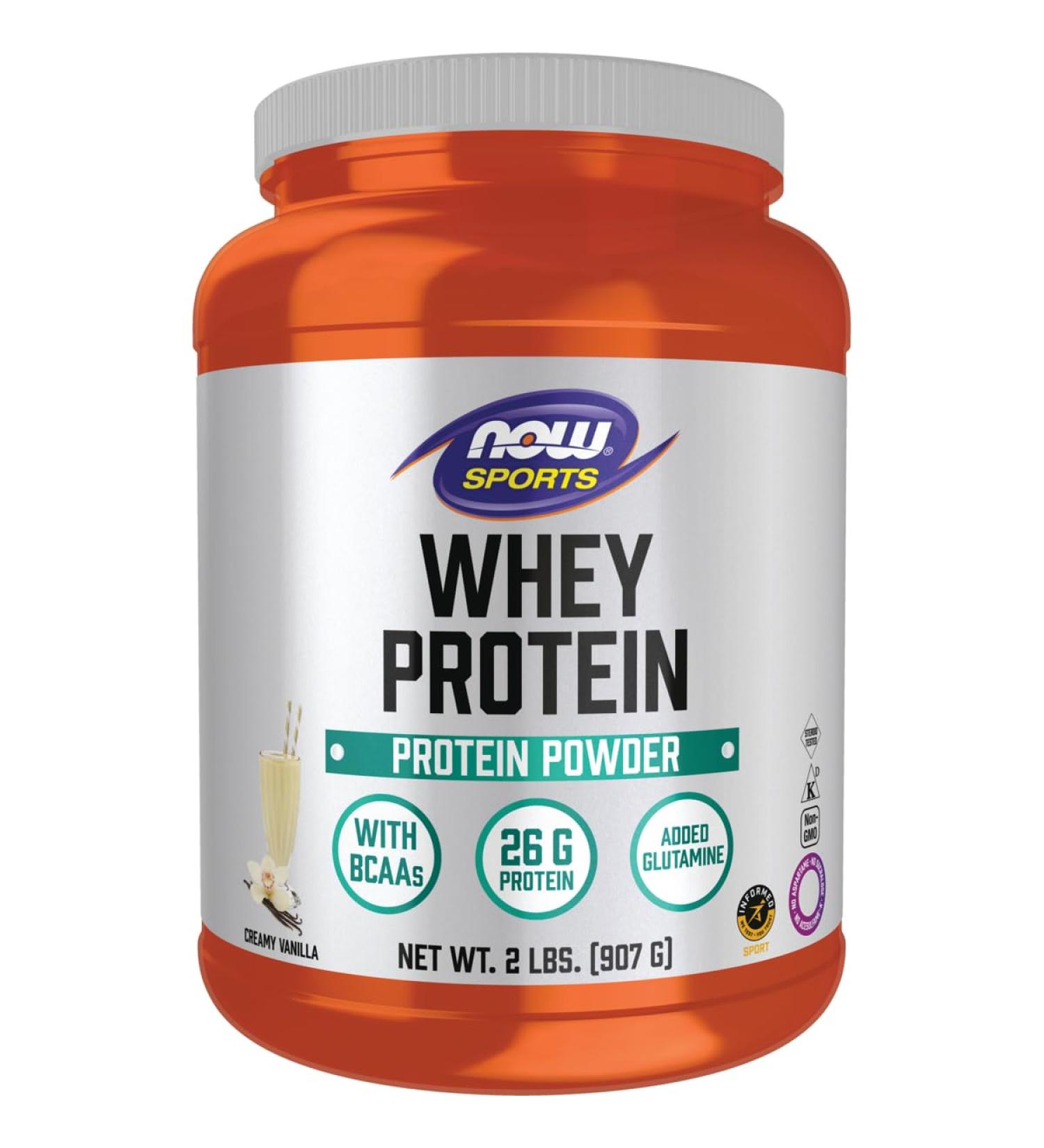 Now Foods Sports Whey Protein Natural Vanilla - 2 lbs