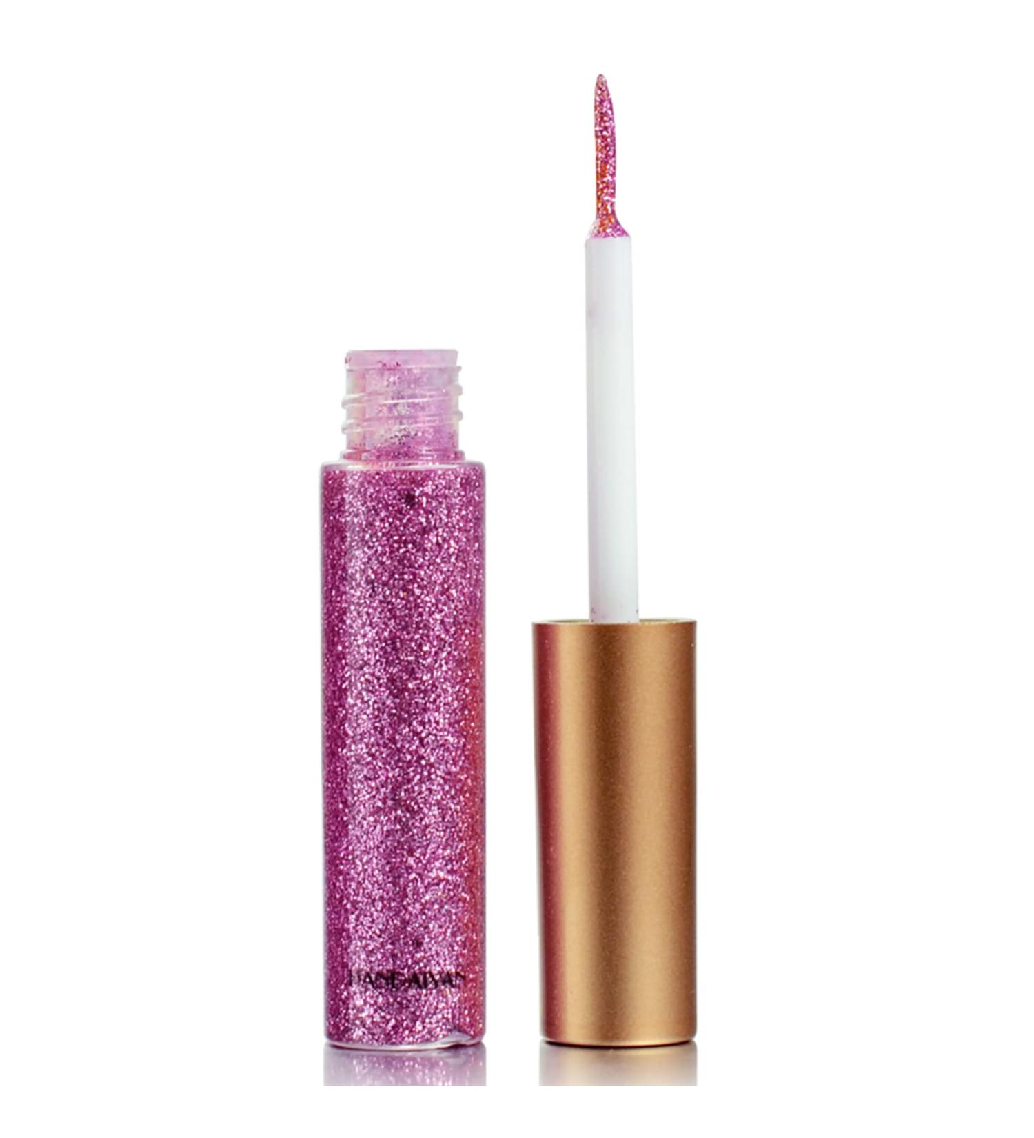 Glitter Liquid Eyeliner in Pink - Waterproof and Long-Lasting | Various Colors Available | Eye Makeup Essential - Buy Online on GoSupps.com