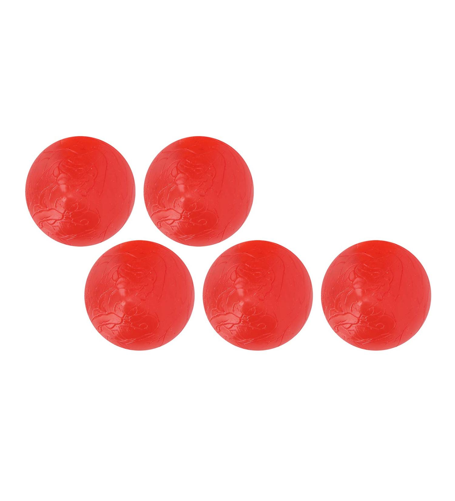 Verdant Touch Hand Grip Ball 5 Pack - Stress Relief Massage Grip Balls for Office & Home - Red Peach Shape - International Shipping Available - Buy Online on GoSupps.com