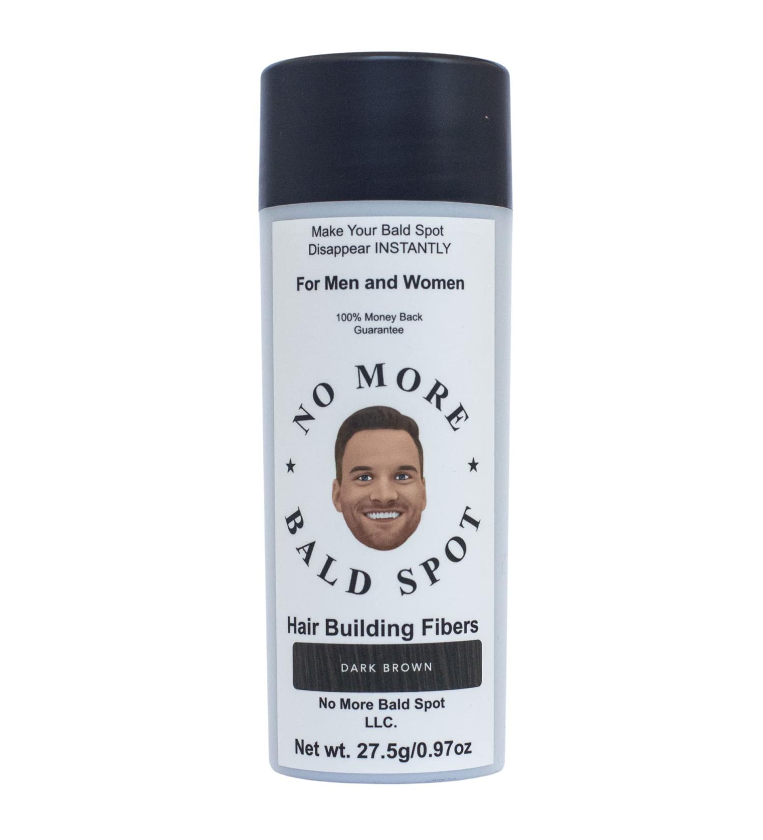 Dark Brown Hair Building Fibers for Men & Women - Hair Thickener & Bald Spot Cover Up - No More Bald Spot Scalp Concealer Powder - Buy Online on GoSupps.com