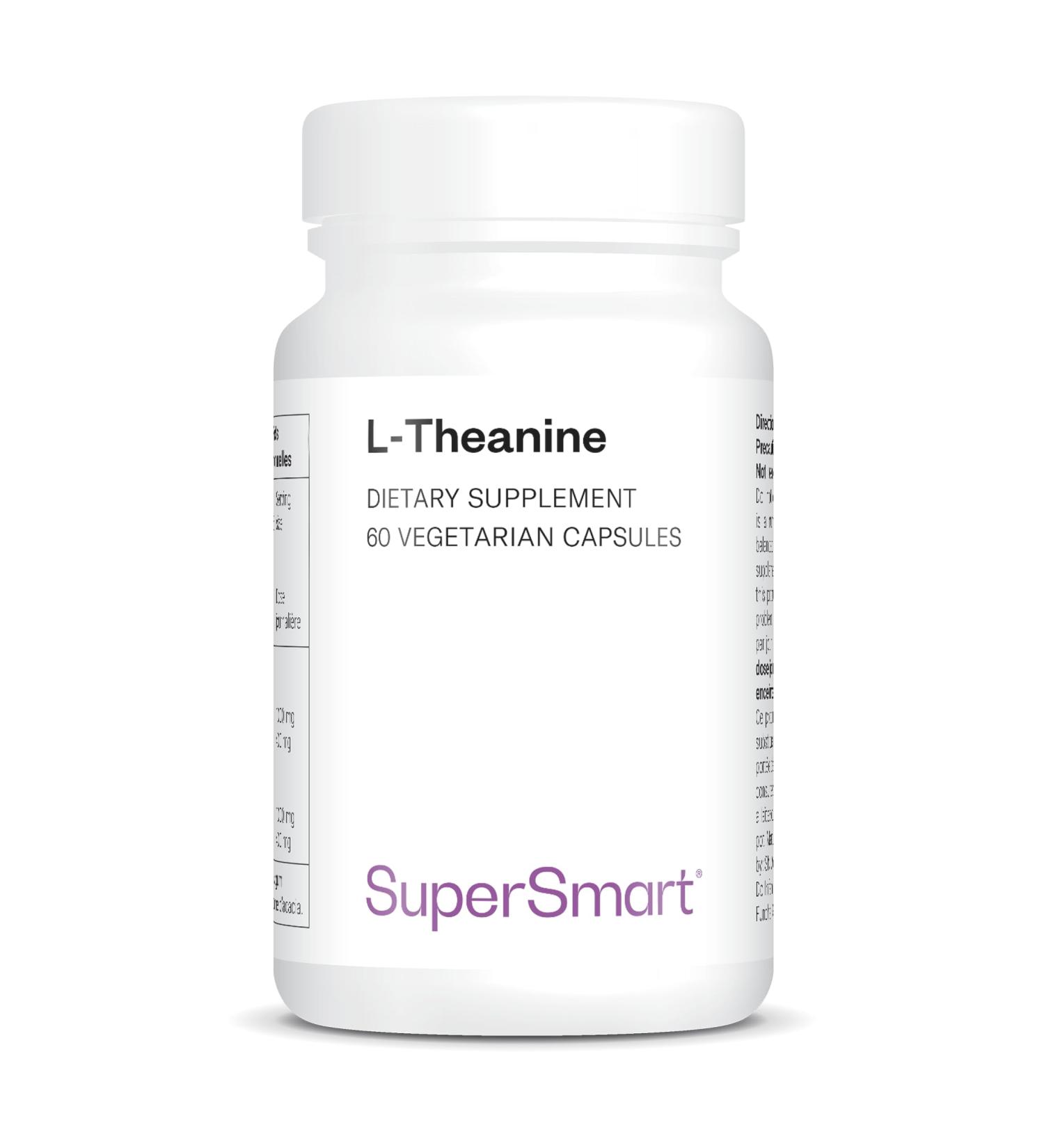 L-Theanine - Helps to Promote a State of Relaxation Without Drowsiness - Helps Improve Attention and Concentration - Patented L-Theanine - Vegan - Gluten Free - Supersmart - Buy Online on GoSupps.com