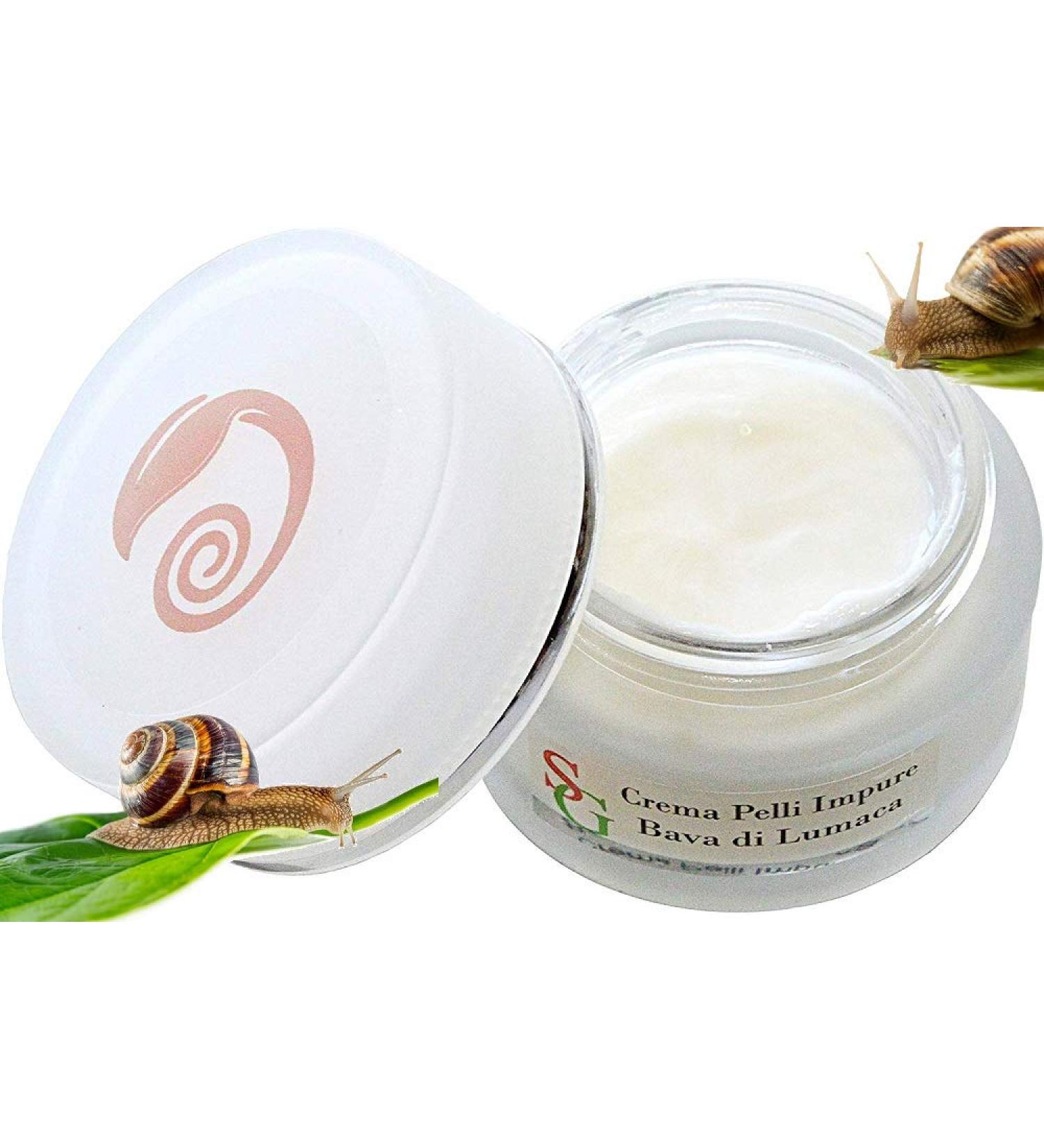 Snail Green Snail Green Face Acne Cream enriched with Rosemary Burdock Orange and Thyme Extracts. Purifying Blackhead-Reducing Anti-Blemish. Made in Italy. 50 ml - Buy Online on GoSupps.com
