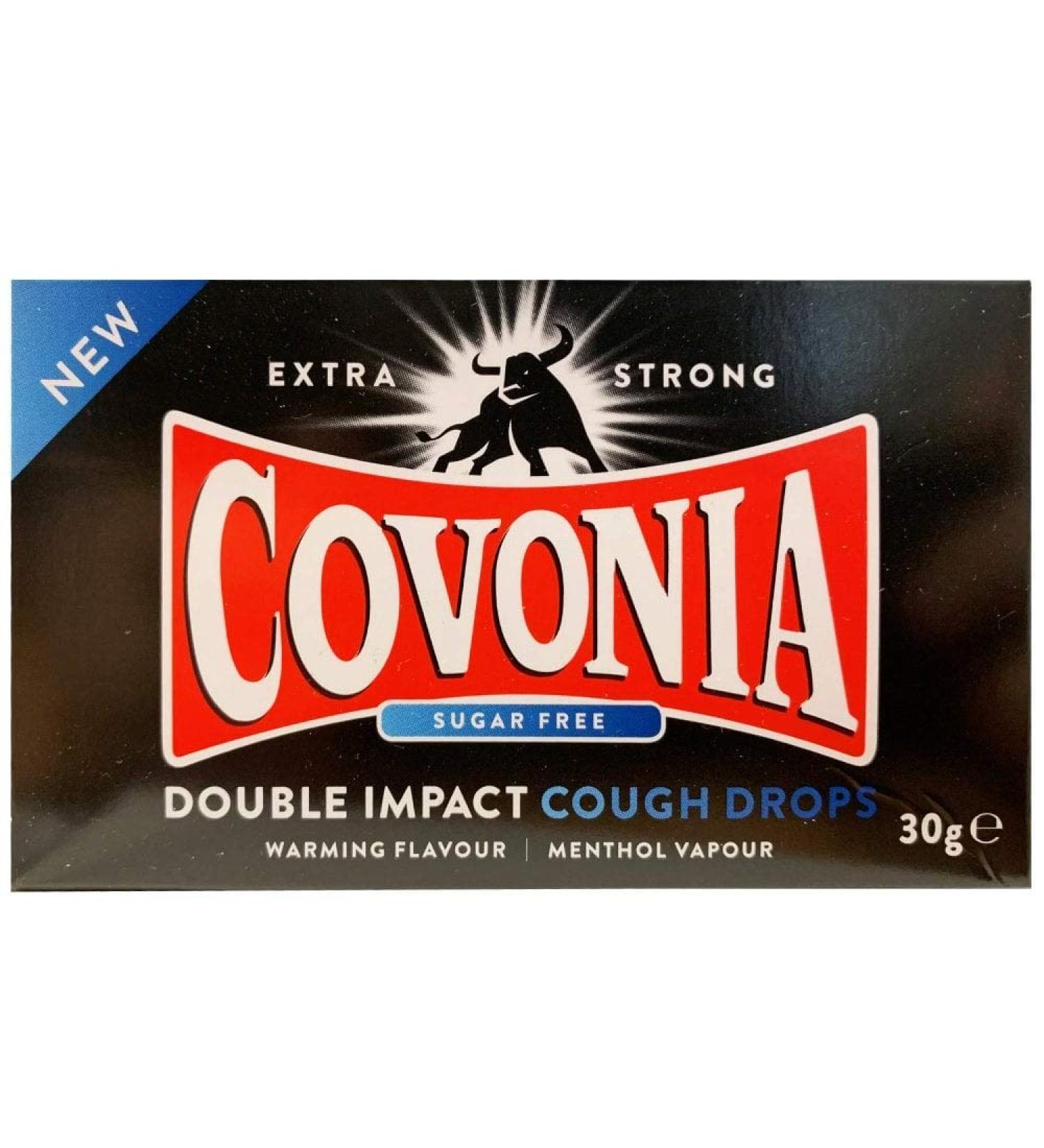 10 x Covonia Double Impact Lozenges Strong Original 30g