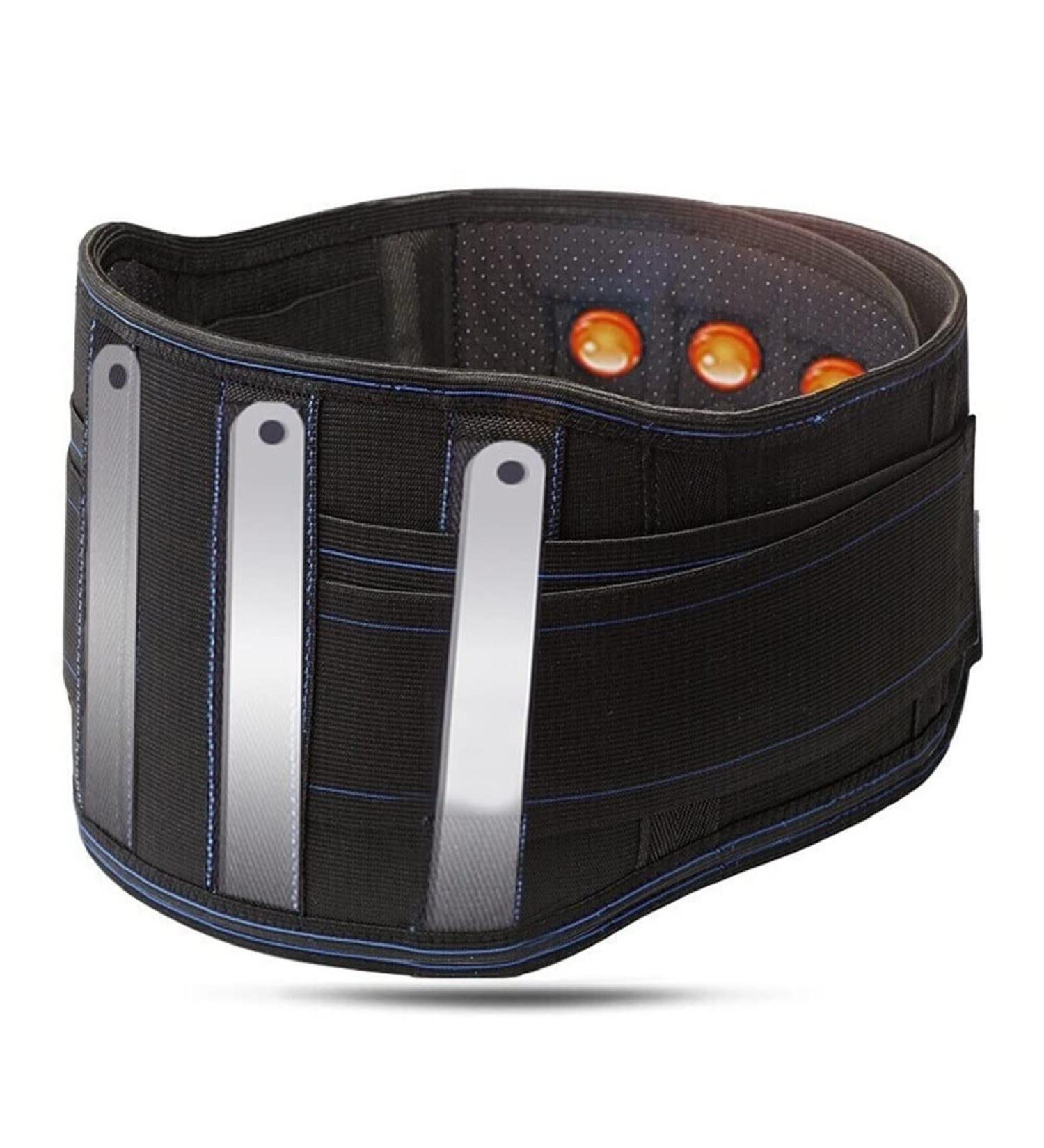 Tiiffy Lower Back Support - Self-Warming Pain Relief Double Train Lumbar Support for Sciatica Spinal Stenosis Scoliosis & Herniated Disc (Size: M) - International Shipping Available - Buy Online on GoSupps.com