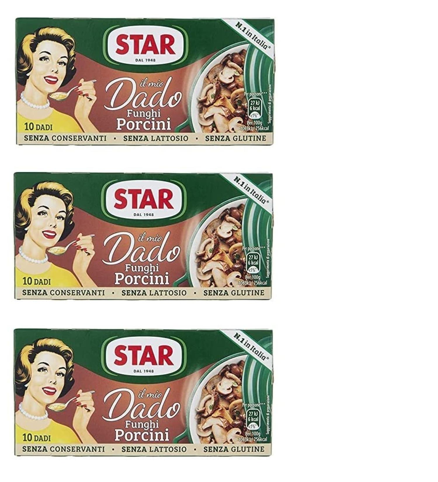 3x Star Ai Funghi Porcini Italian Stock Cube 100g | Authentic Italian Seasoning - Buy Online on GoSupps.com