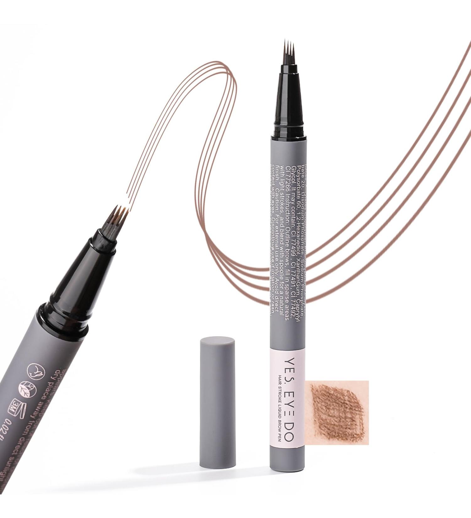 Auburn Eyebrow Pencil - Micro-Fork Tip Applicator for Natural Brows | Smudgeproof All-Day Wear | YES.EYE DO (Rustic Red-Auburn - Buy Online on GoSupps.com