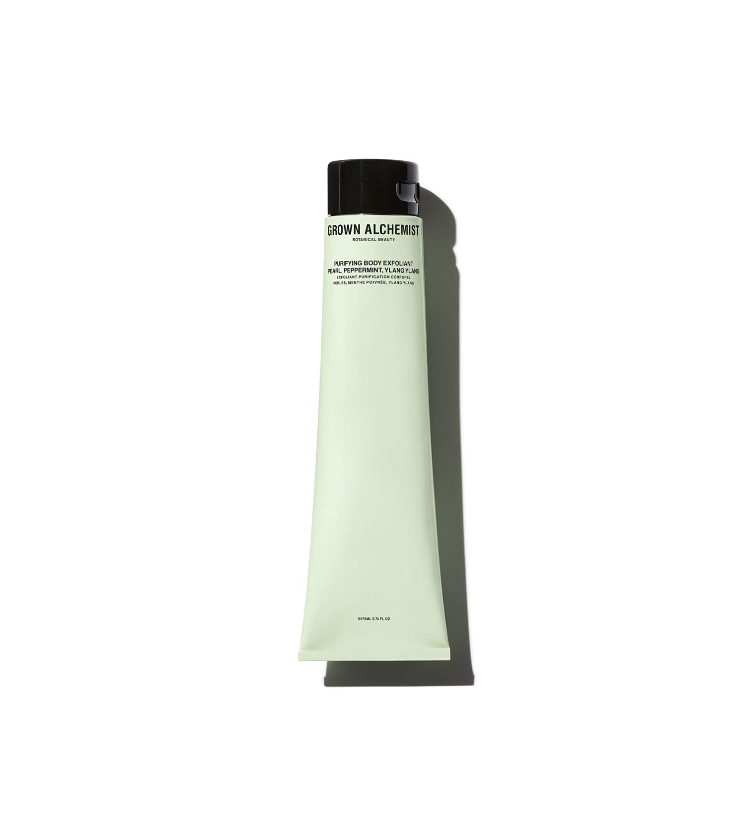 Grown Alchemist Purifying Body Exfoliant - Organic Pearl Scrub with Peppermint & Ylang Ylang | 170ml International Shipping - Buy Online on GoSupps.com
