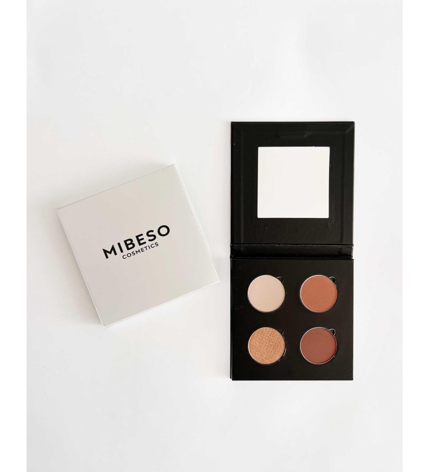 mibeso cosmetics Passion Chocolat Eyeshadow Palette - Warm Champagne Coffee Gold & Truffle Tones - Long Lasting Custom Palette - Vegan